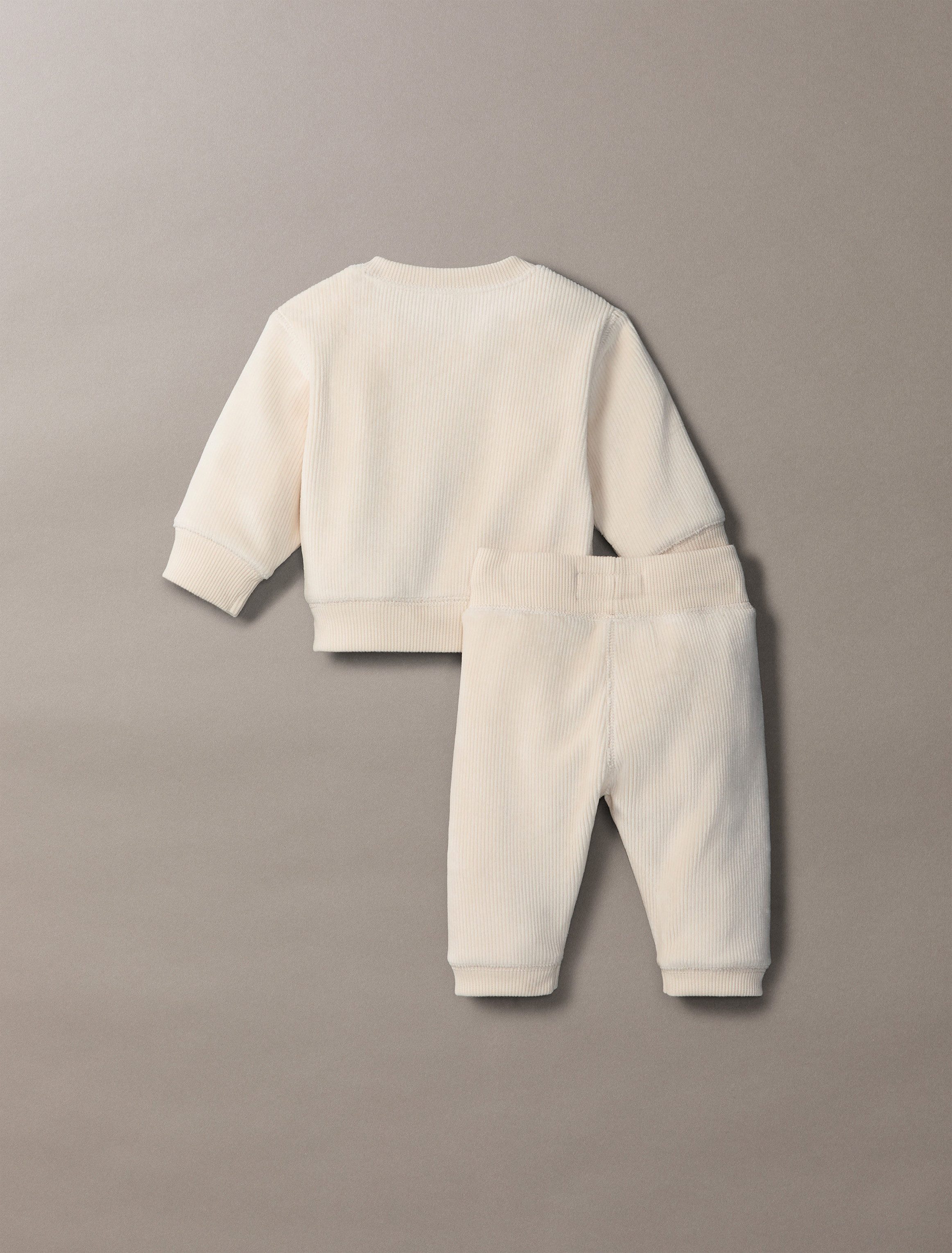 Calvin Klein Shirt broek RIB VELVET FLEECE SET GIFTPACK voor baby’s tot 2 jaar, cadeau set (set, 2-delig)