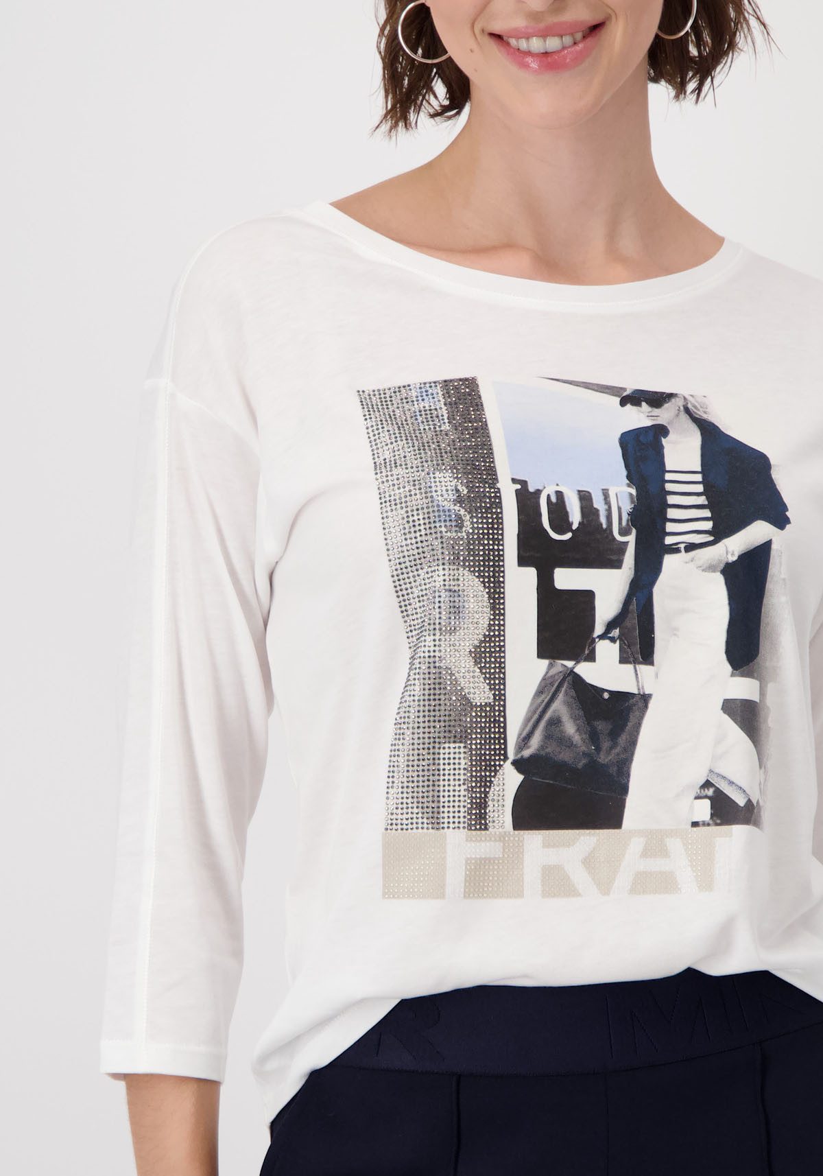 Monari Shirt met ronde hals Shirt Vrouw Druk