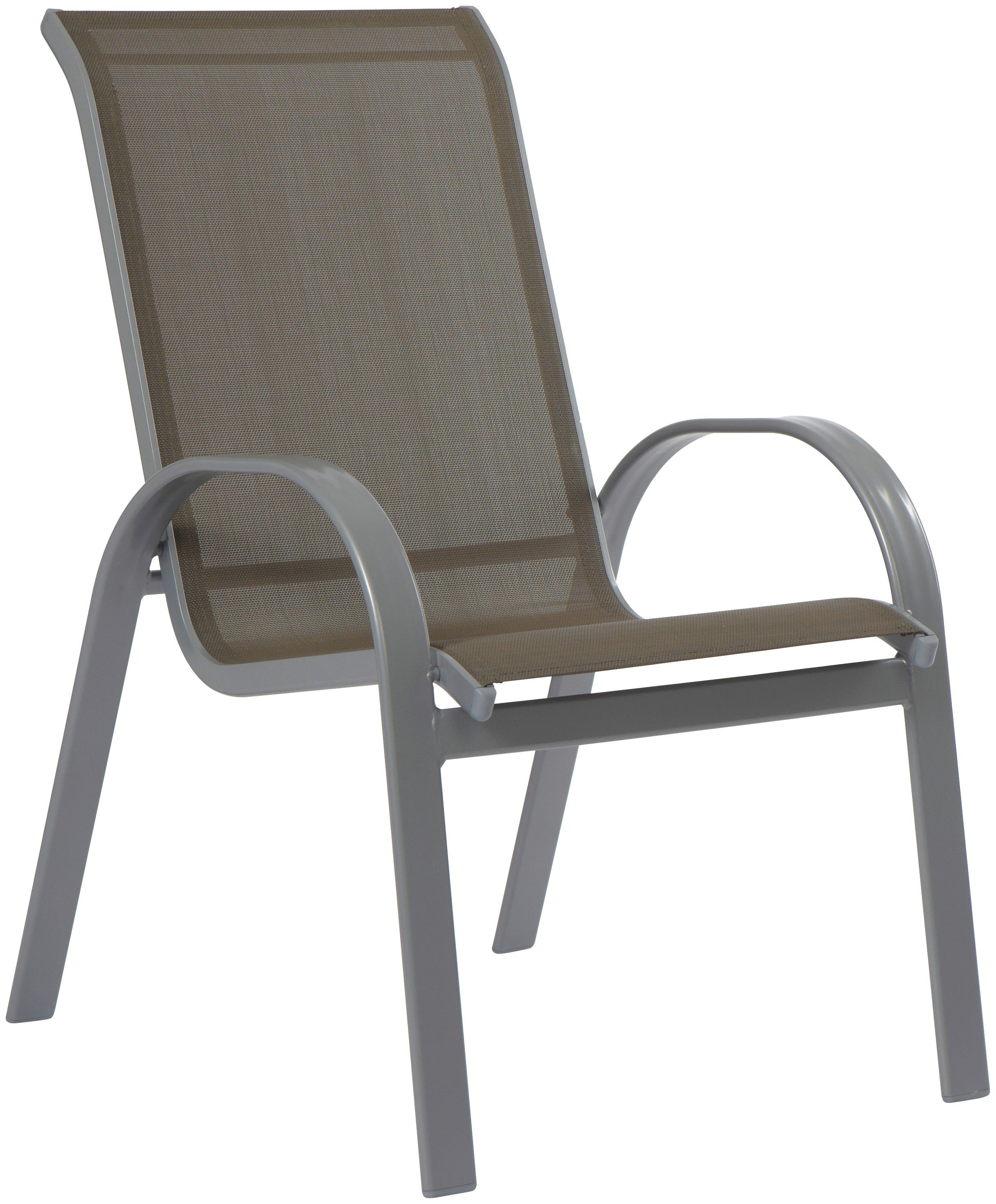 MERXX Tuin-eethoek Amalfi 4 stoelen, uitschuifbare tafel 90 x 120-180 cm, aluminium/textiel (5-delig)