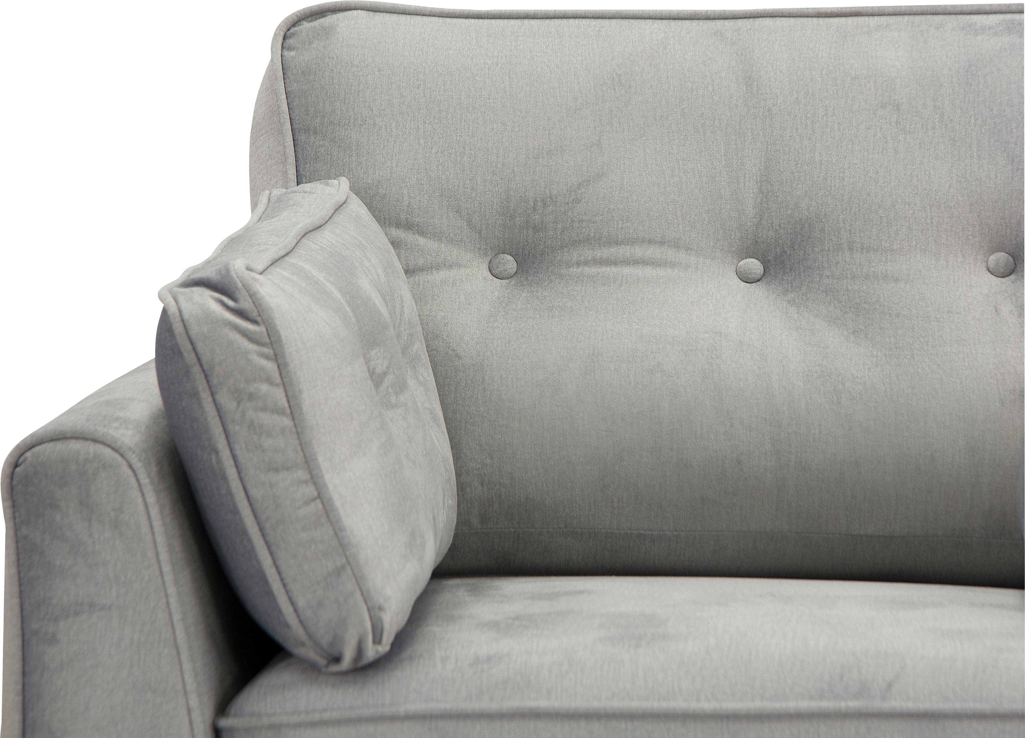 Home affaire Fauteuil Copenhagen fijne opstaande naad, capitonnage achter en armkussen