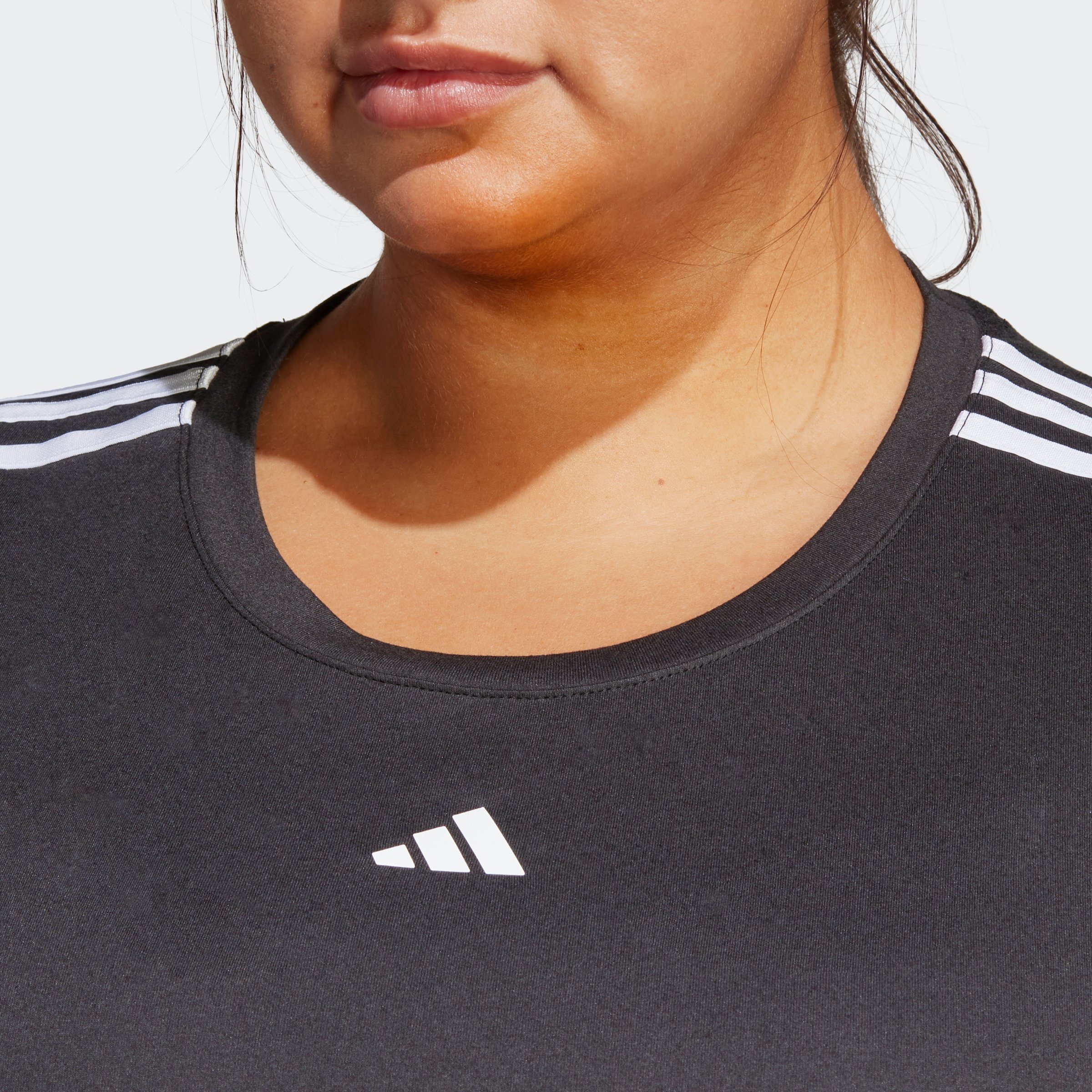 adidas Performance T-shirt AEROREADY TRAIN ESSENTIALS 3-STRIPES – GROTE MATEN
