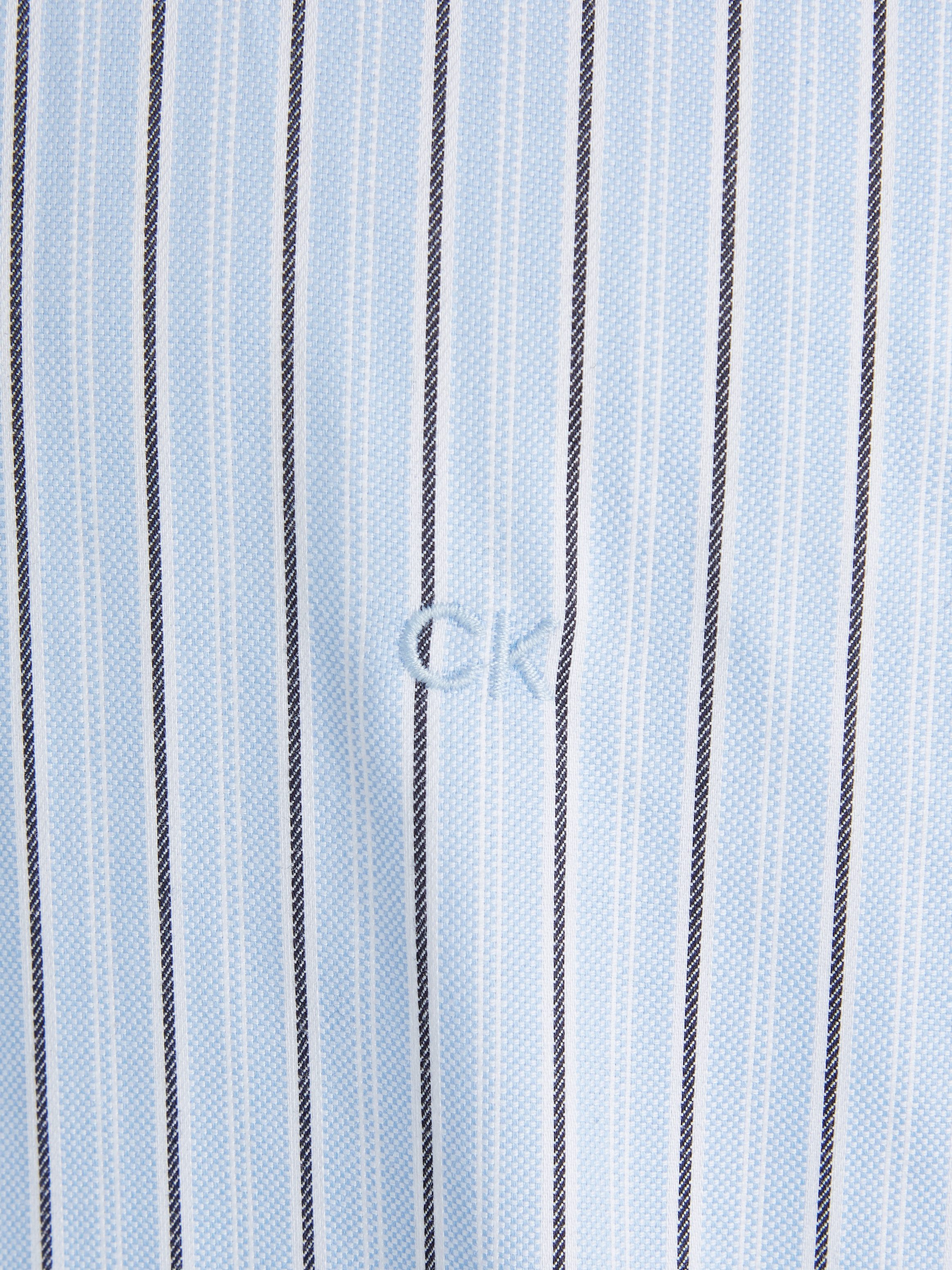 Calvin Klein Overhemd met lange mouwen OXFORD 2 TONES STRIPE SLIM SHIRT
