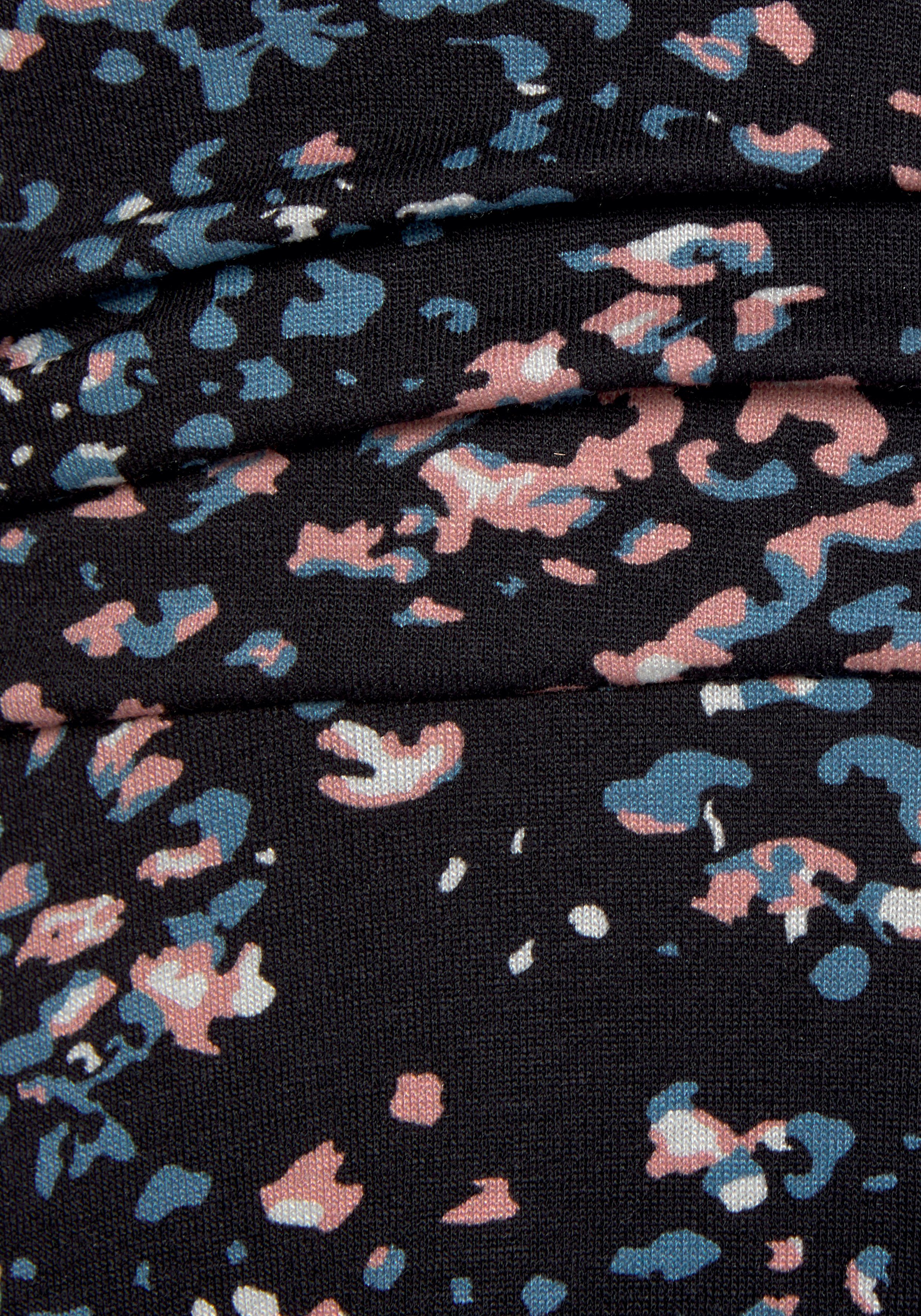 Vivance Jerseyjurk met all-over print in wikkel-look, zomerjurk, strandjurk