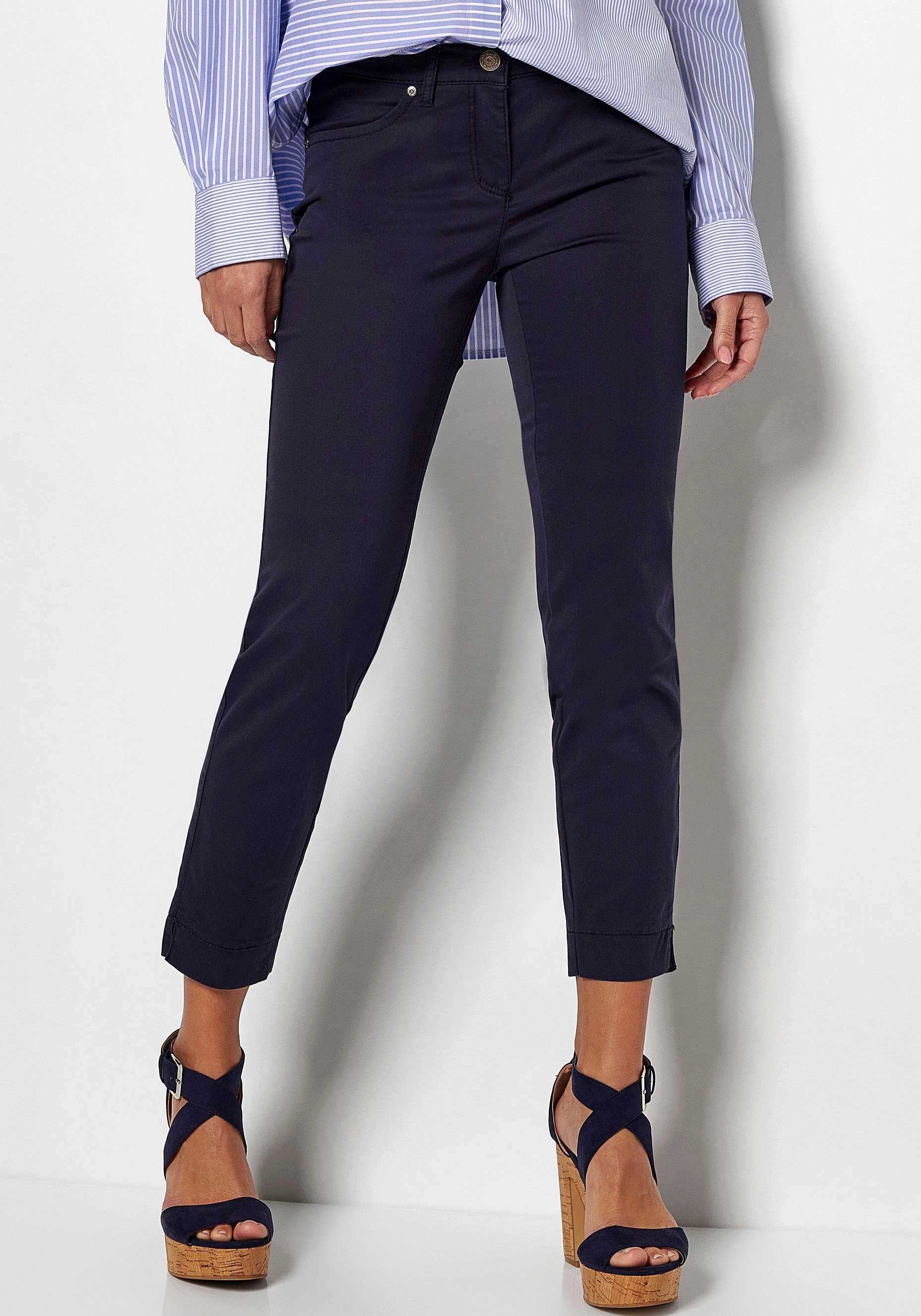 TONI 7/8-broek Perfekt Shape 7/8 dames 7/8-broeken maat 40 blauw