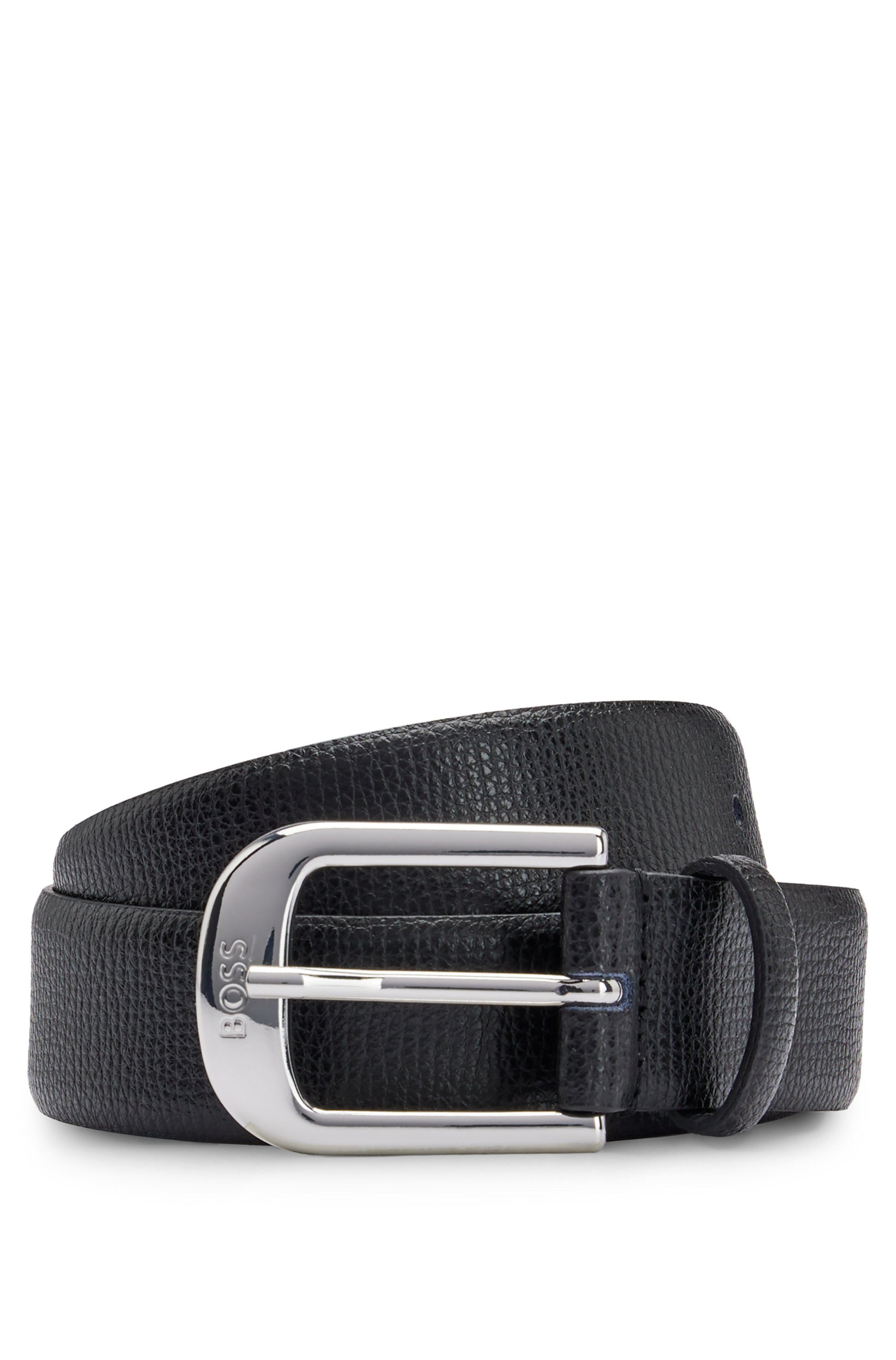 Boss Leren riem ANNA met boss logo-tekst op de sluiting