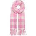 only modieuze sjaal onllima life check frill scarf roze