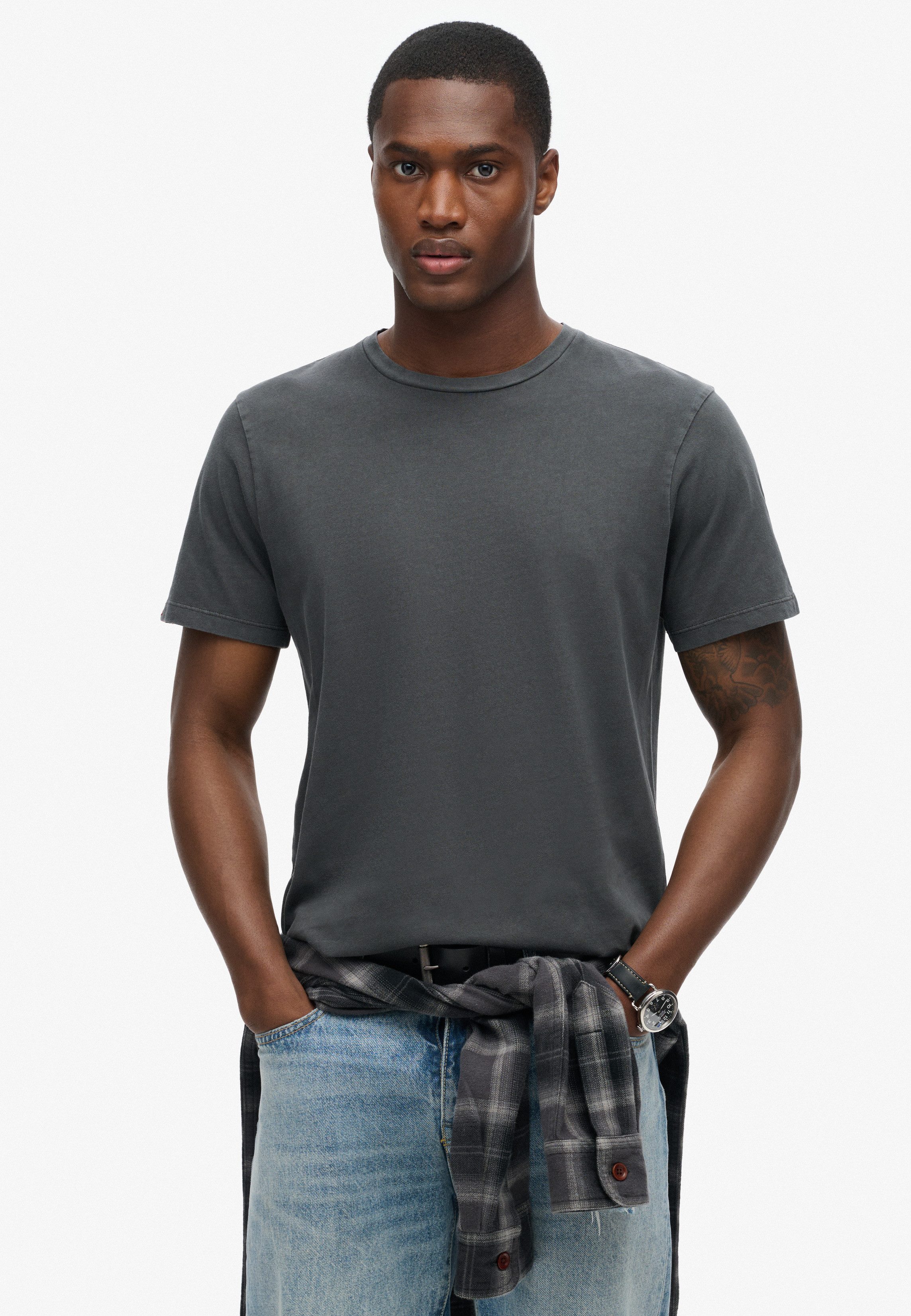 Superdry Shirt met ronde hals CLASSIC ESSENTIAL TEE