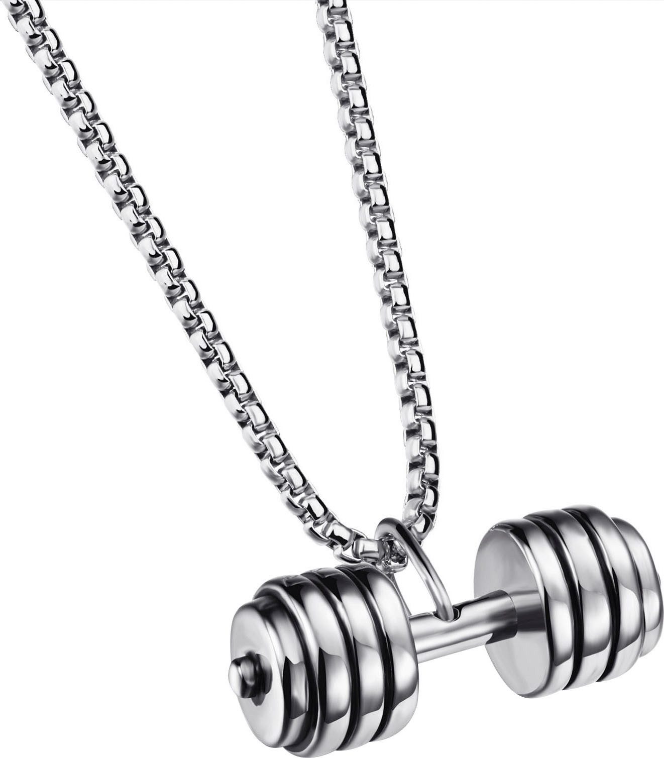 Firetti Ketting met hanger Sieraden cadeau roestvrijstalen halssieraden halsketting halter unisex kettingen zilver(kleur)