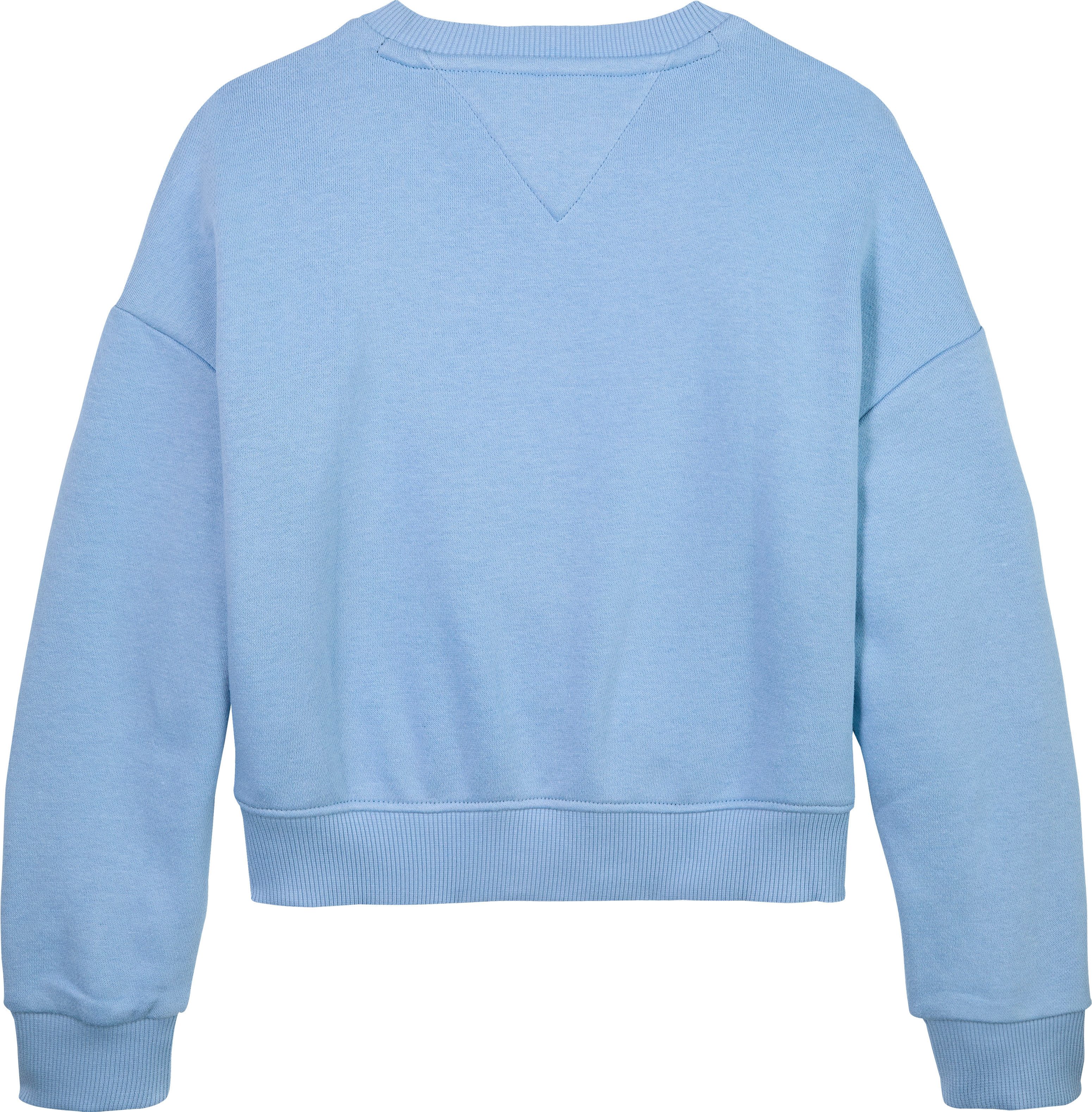 Tommy Hilfiger Sweatshirt TOMMY SCRIPT SEQUIN SWEATSHIRT voor kinderen tot 16 jaar, logo-opschrift met kleurrijke pailletten