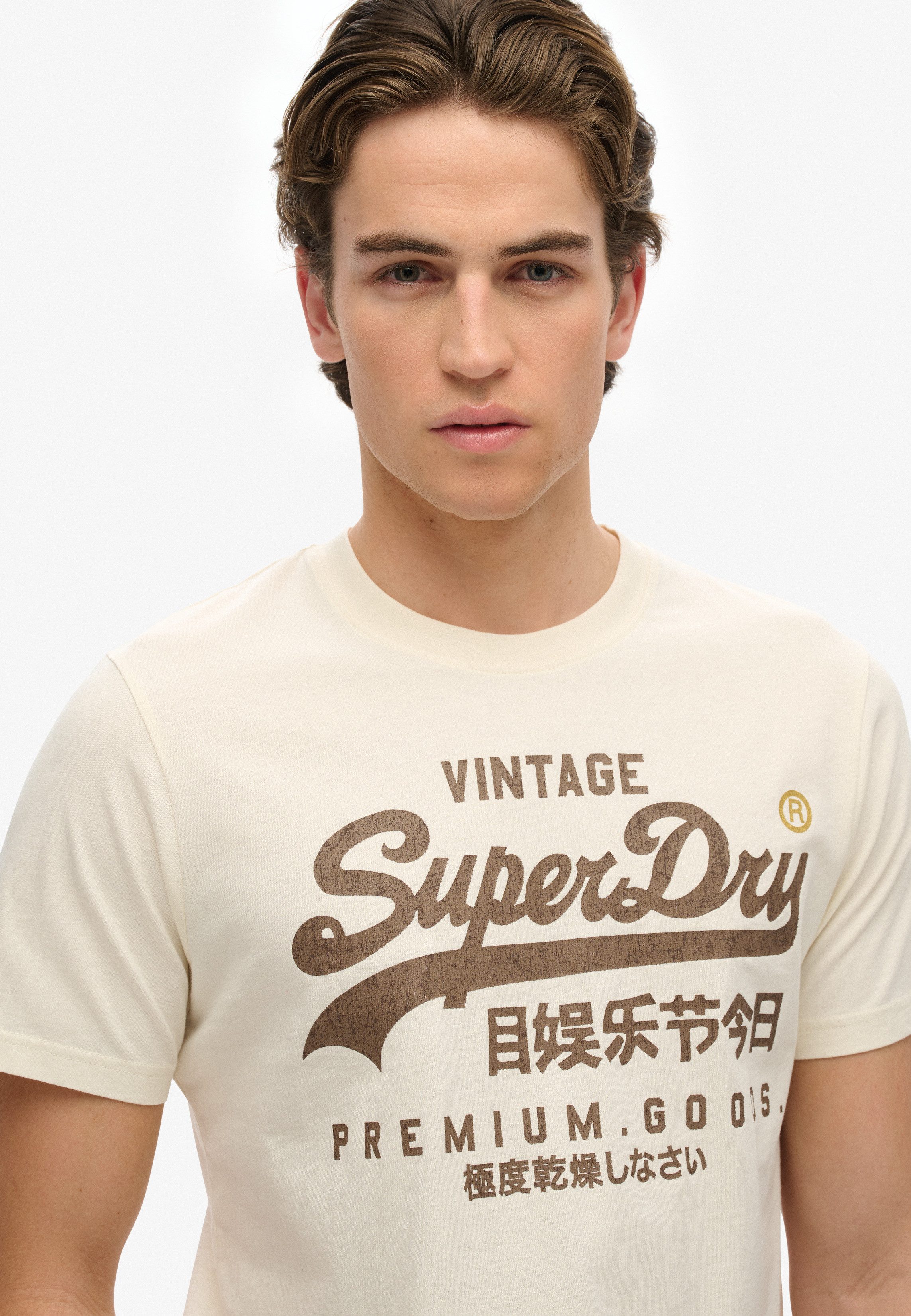 Superdry Shirt met ronde hals VL WORKWEAR RELAXED TEE