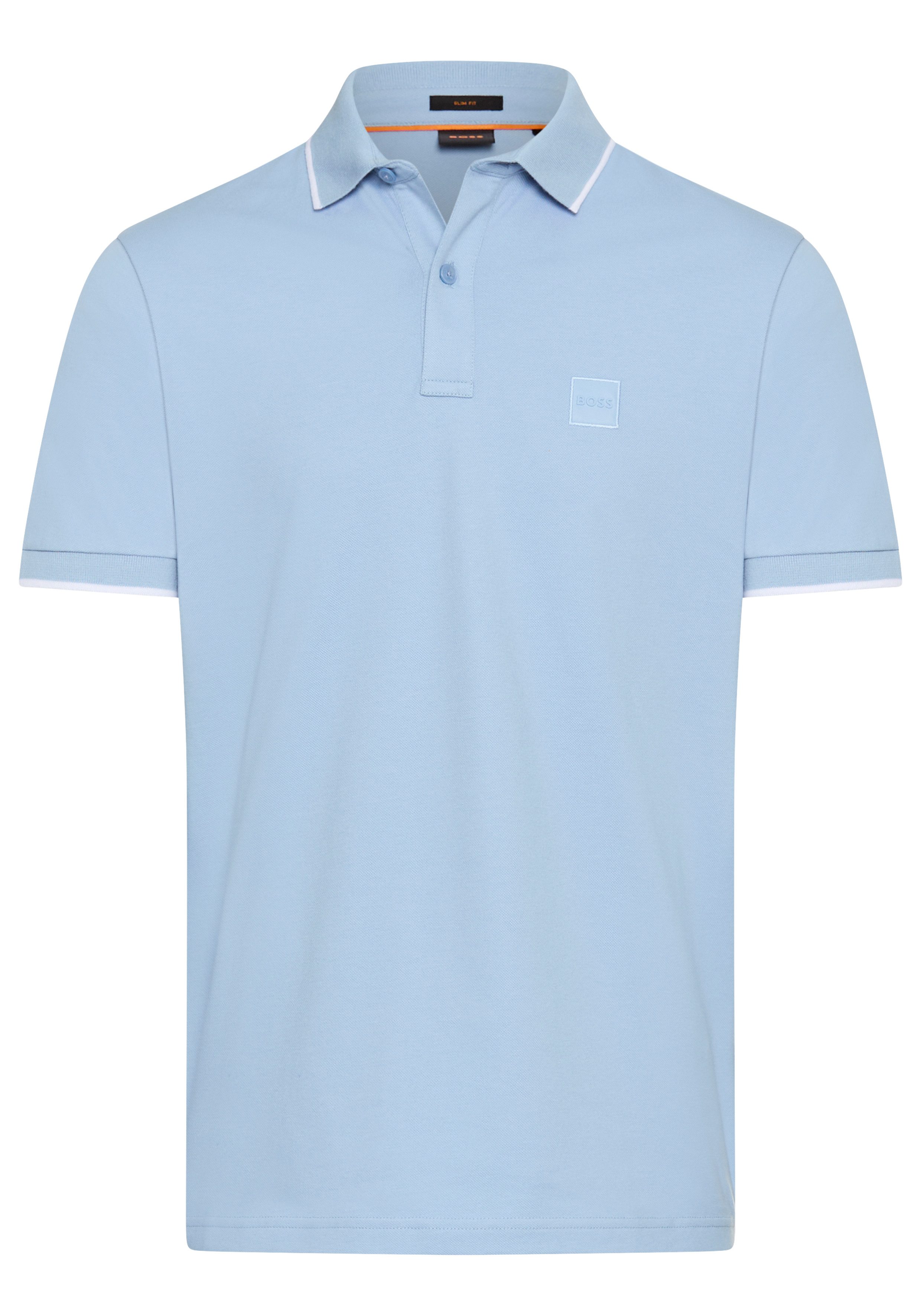 Boss Orange Poloshirt Passertip met boss badge