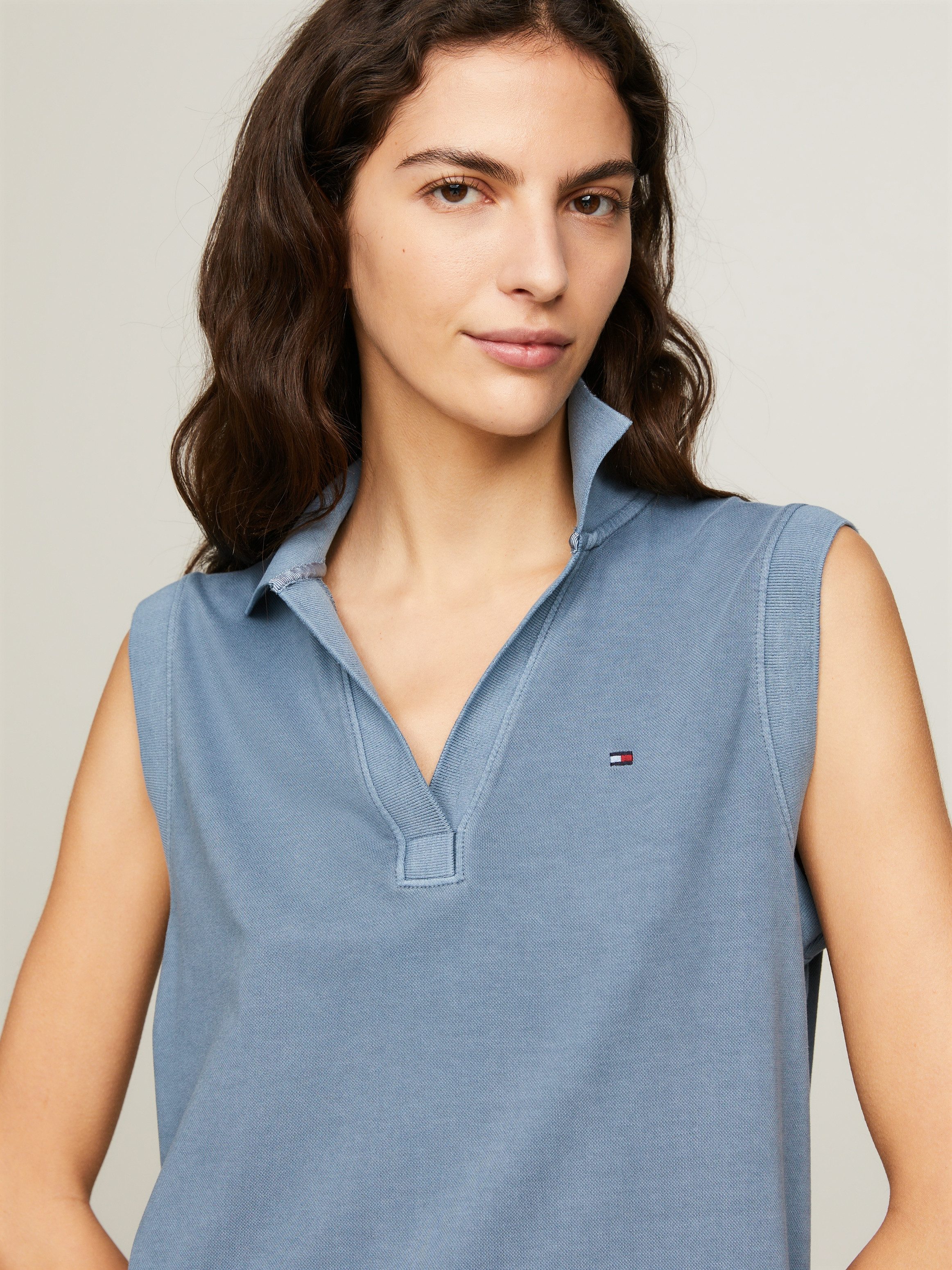 Tommy Hilfiger Polojurk RLX GMD SLVLSS PQ MIDI POLO DRS