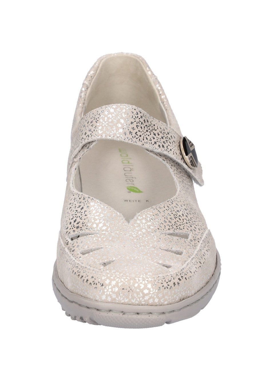 Waldläufer Ballerina's met riempje KYA , lage schoen, comfort schoen, extra brede schoenmaat k voor sterke voet