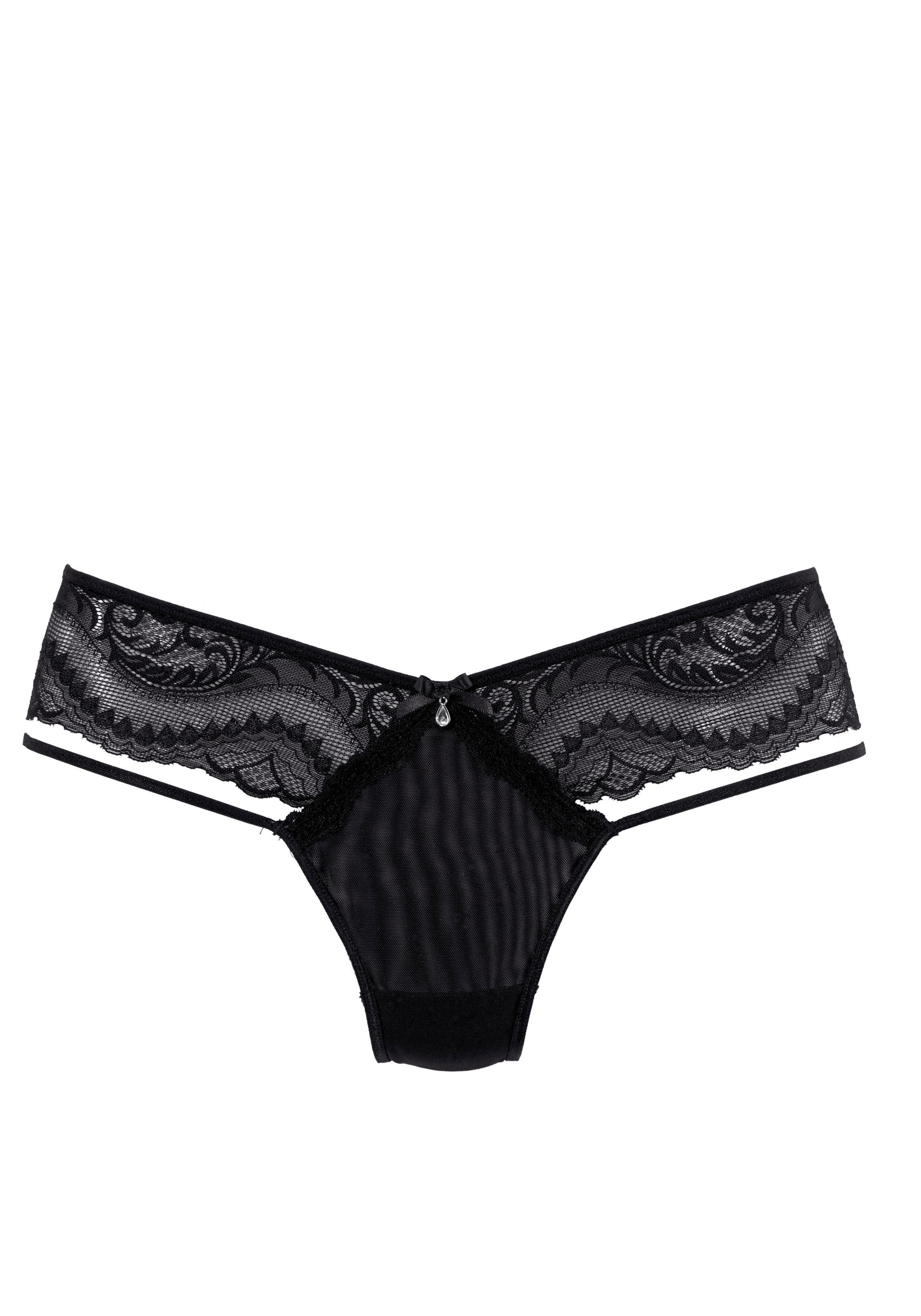 petite fleur gold Tanga met elegante kant