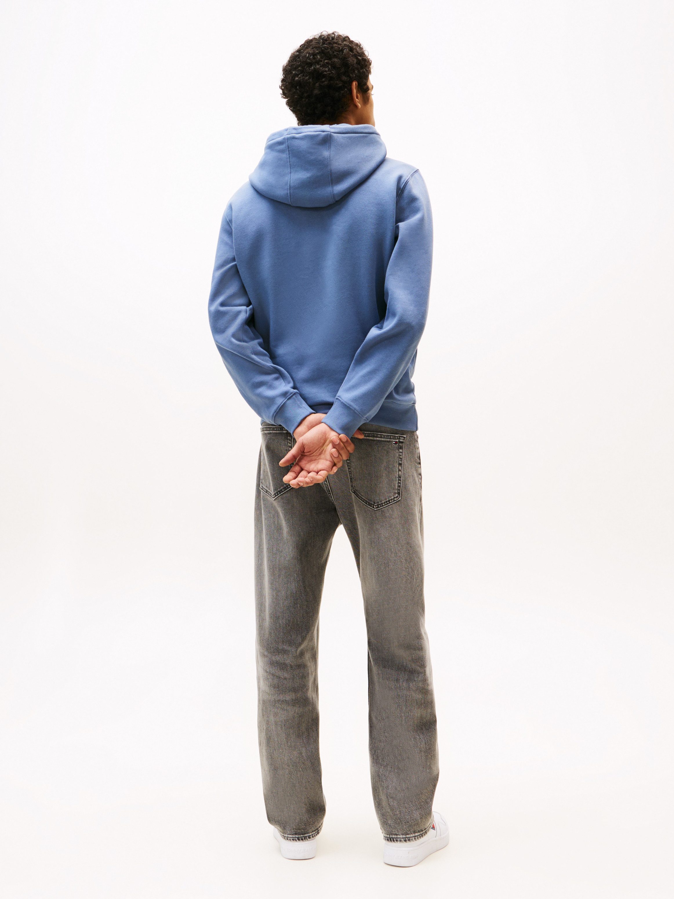 TOMMY JEANS Sweatshirt TJM REG S FLAG HOODIE met geborduurd merklogo op borsthoogte