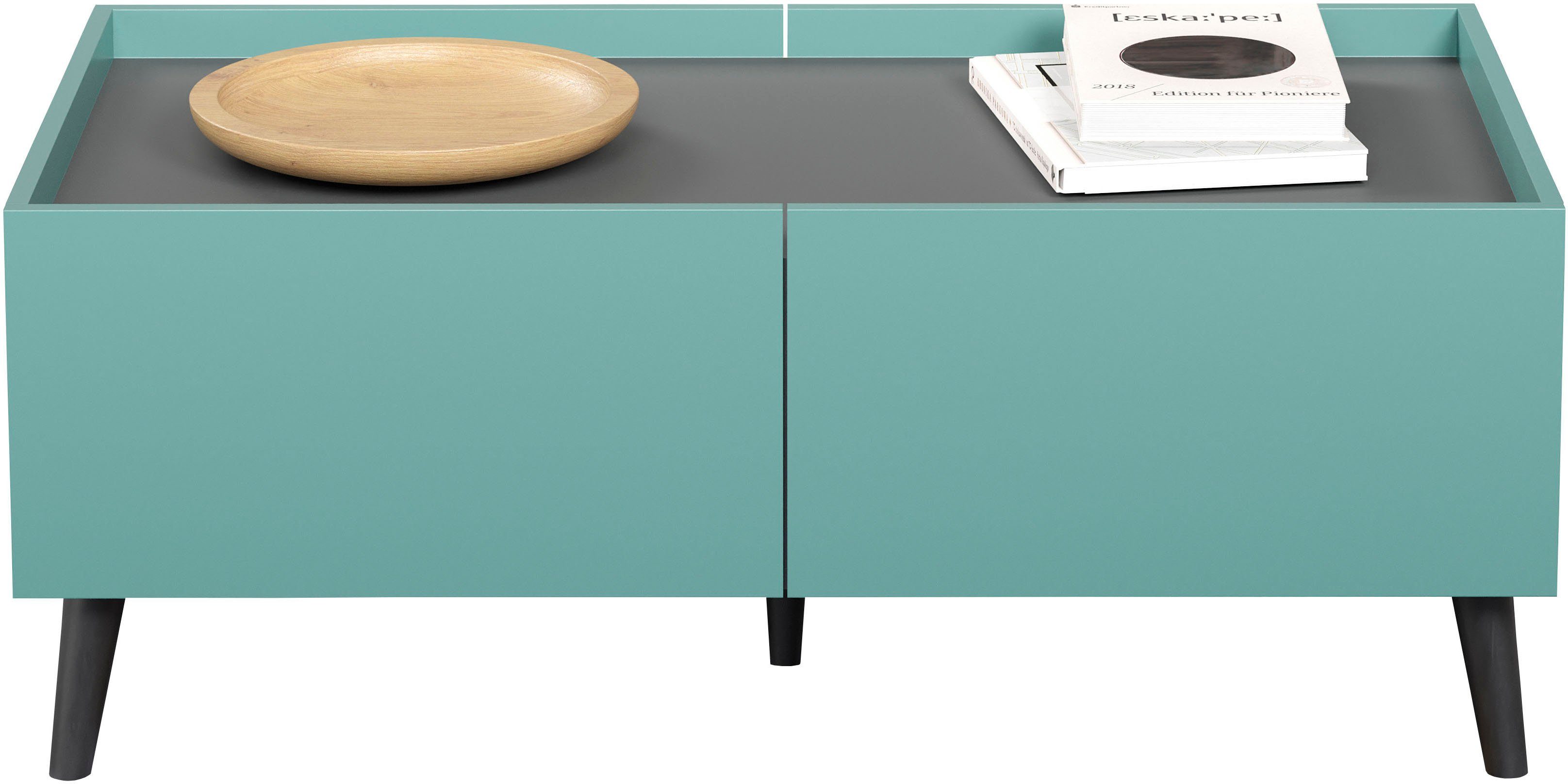 andas Salontafel Mikkeline Woonkamertafel met ingebouwde bovenplaat met 4 lades (1 stuk)
