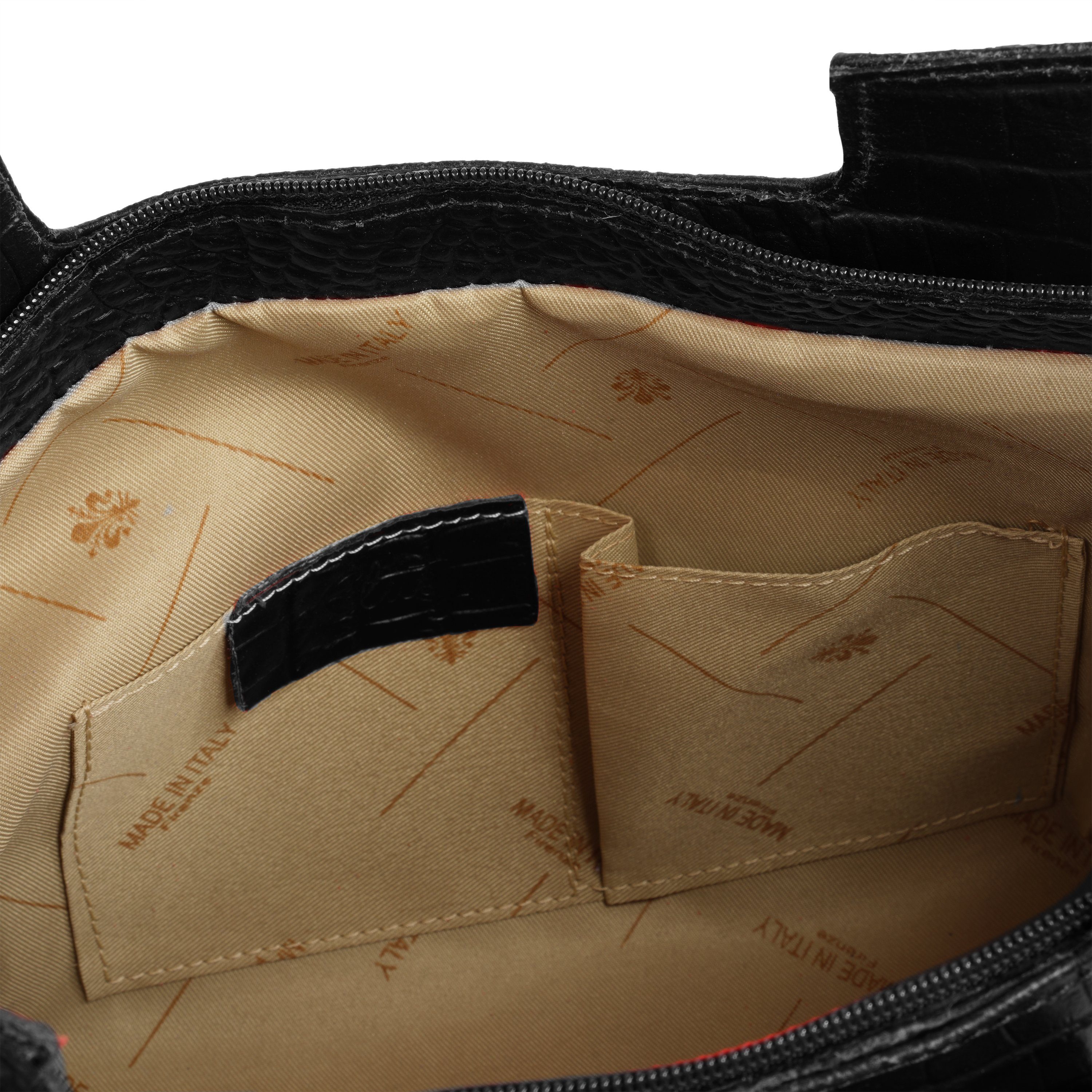 Cluty Tas echt leer, made in italy