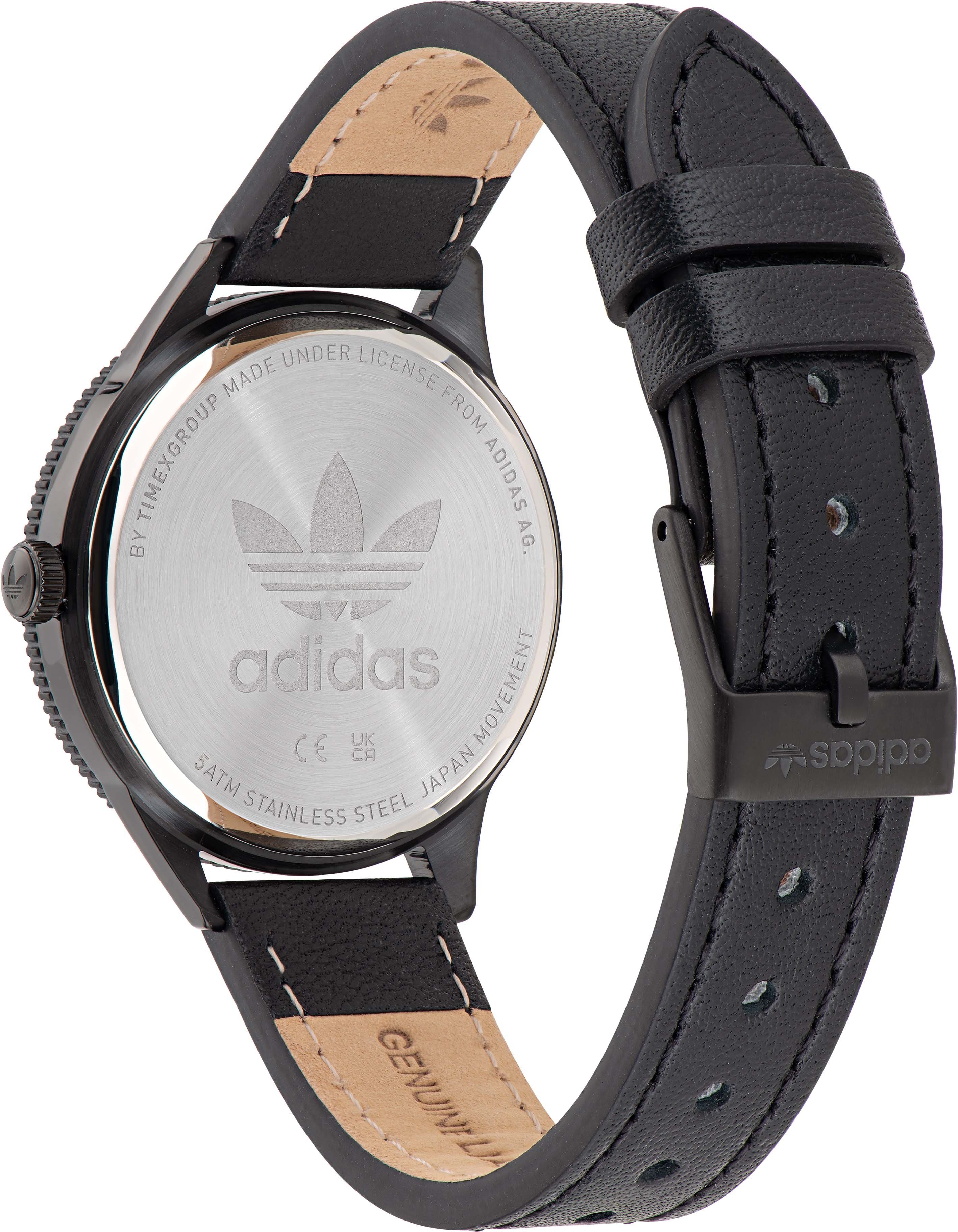 adidas Originals Kwartshorloge EDITION FREE ICON SMALL Polshorloge, dameshorloge, analoog, leren armband