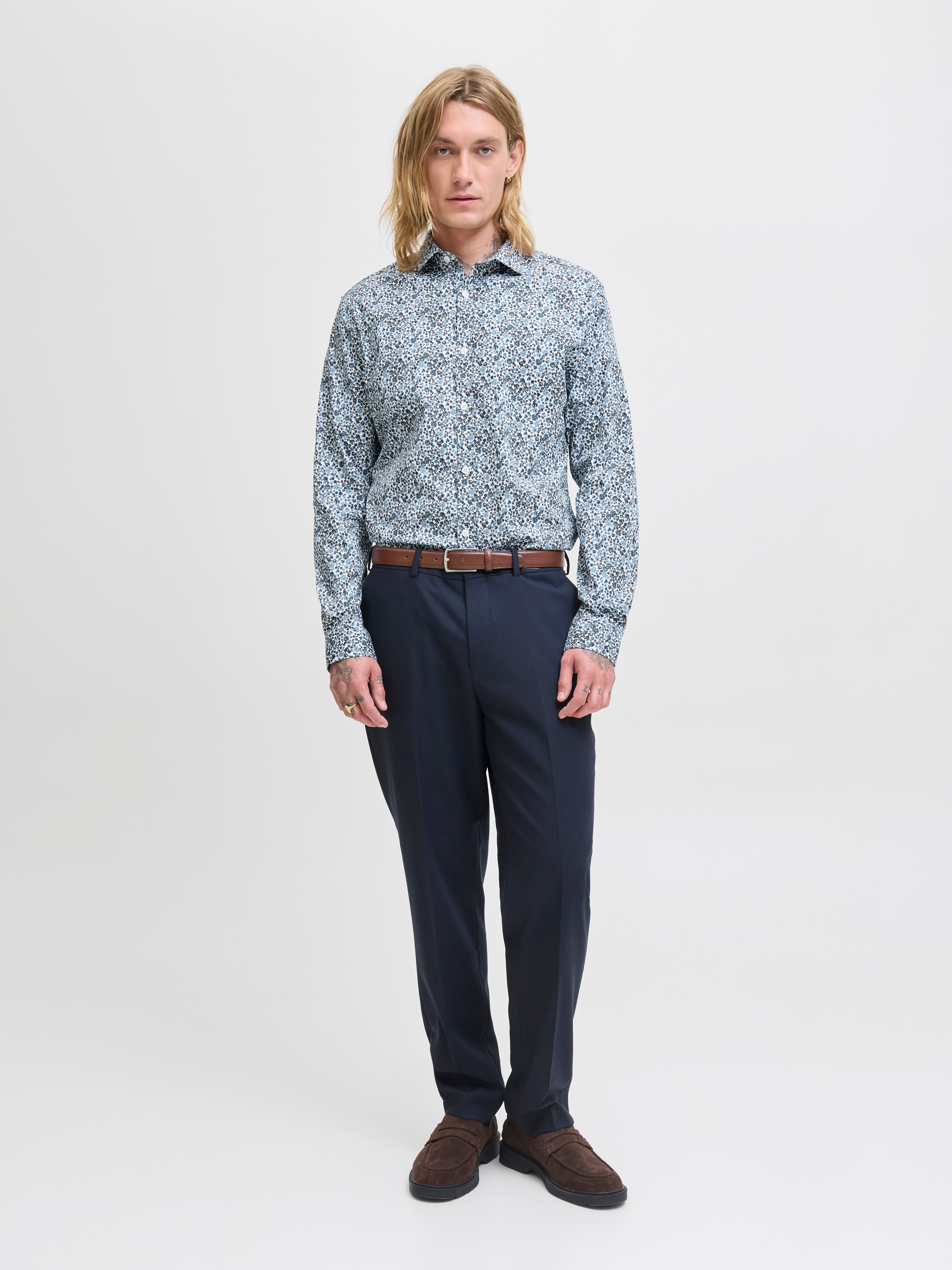 Jack & Jones Overhemd met lange mouwen JPRBLABLACKPOOL STRETCH AOP LS SHIRT SN