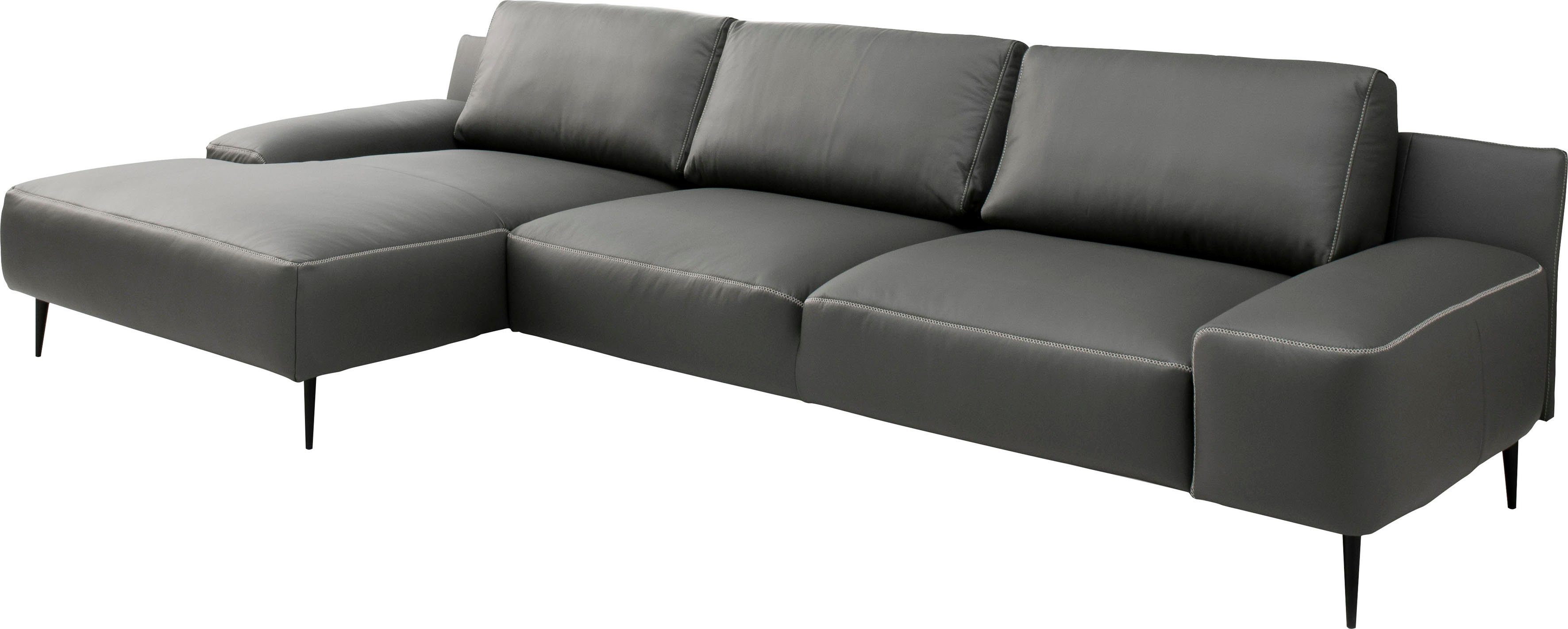 designwerk Hoekbank Forma L-Form, zeitloses Designsofa mit aktuellem Fuß in hoogwaardige afwerking en geweldig zitcomfort