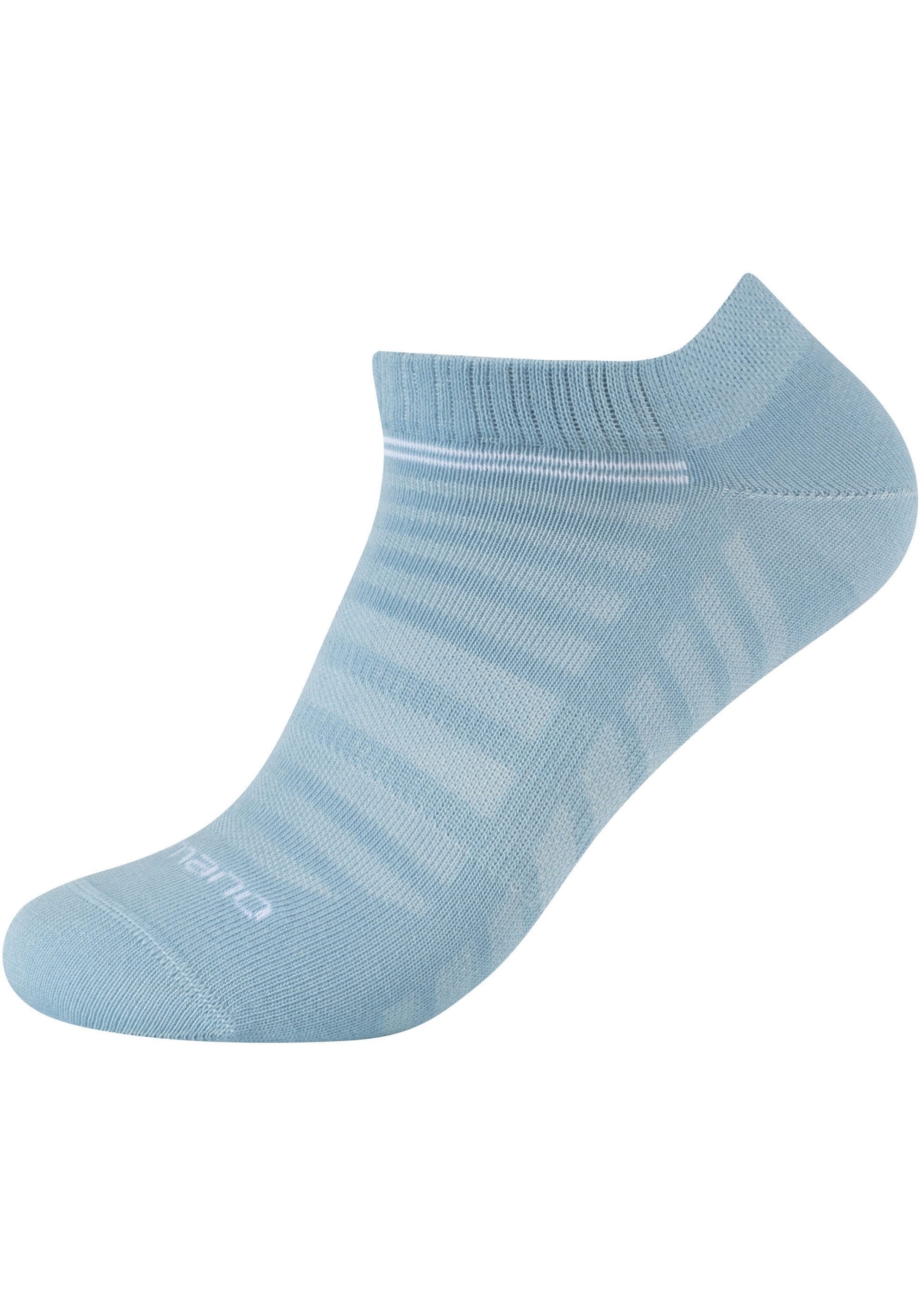 Camano Korte sokken Mesh ventilation met modieuze streepjespatronen (10 paar)