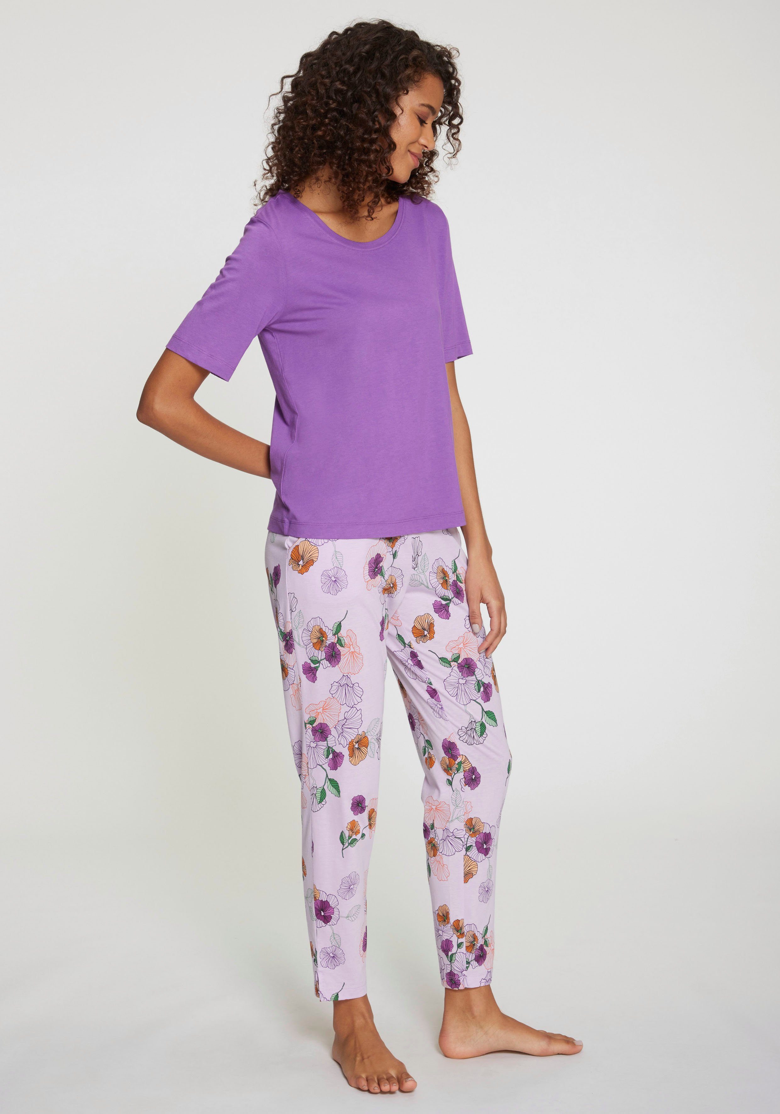 Vivance Dreams Pyjama met bloemdessin (2-delig)