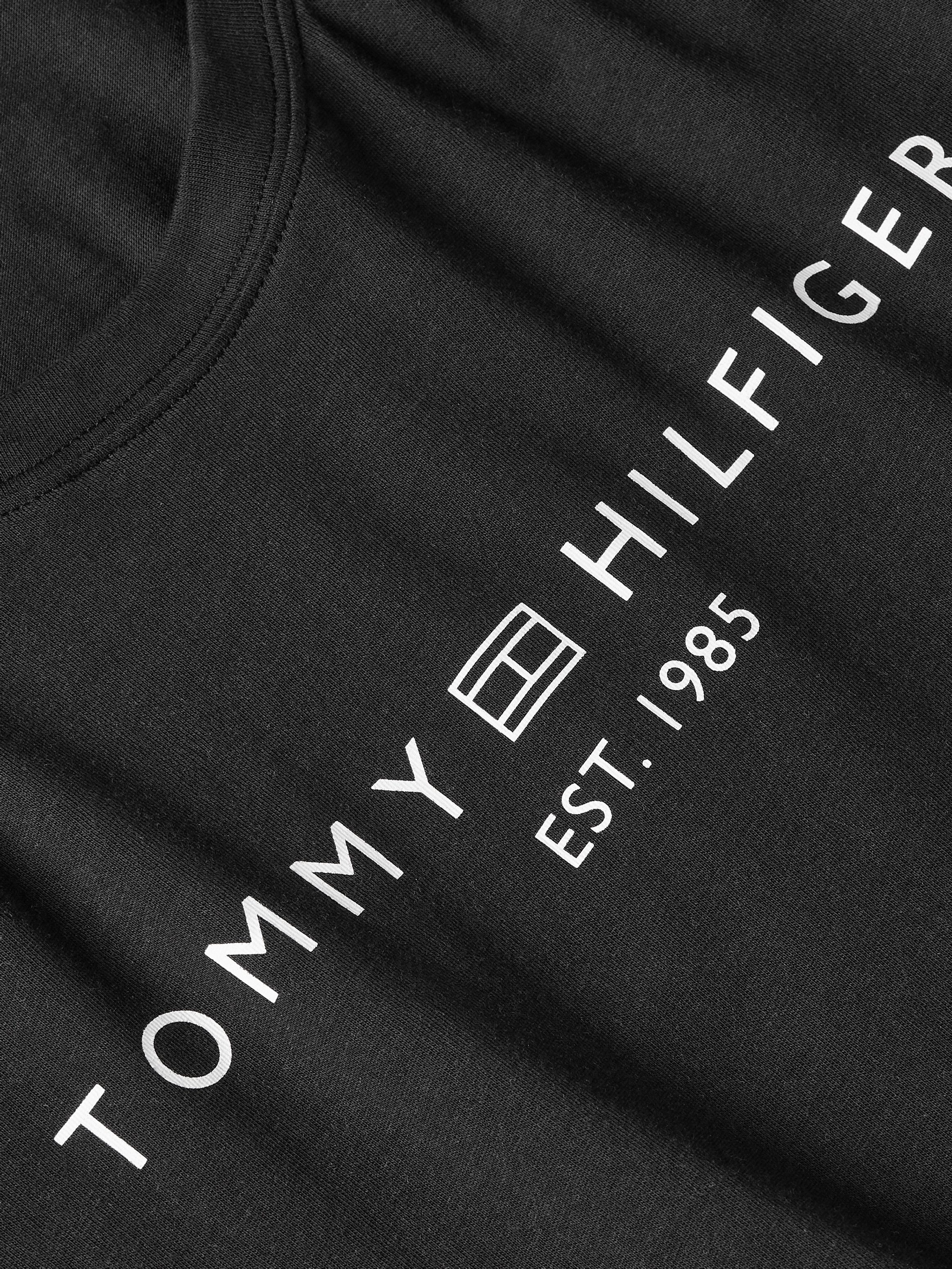 Tommy Hilfiger T-shirt REG CORP LOGO C-NK SS met een logo-opschrift