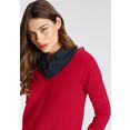 tamaris lange trui van soft fijntricot rood
