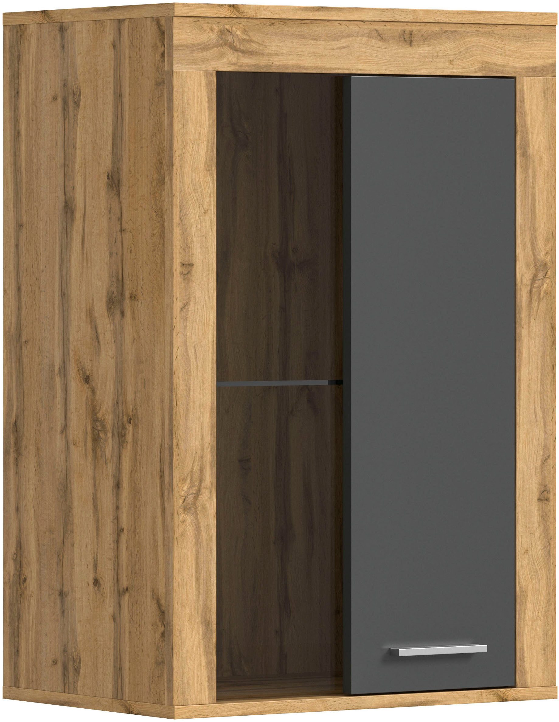 INOSIGN Vitrinekast Aosta, breedte 60 cm, staand of hangend, in verschillende kleuren Deurafdichting verwisselbaar, 1 glazen inlegvloer, hangvitrine, staande vitrine