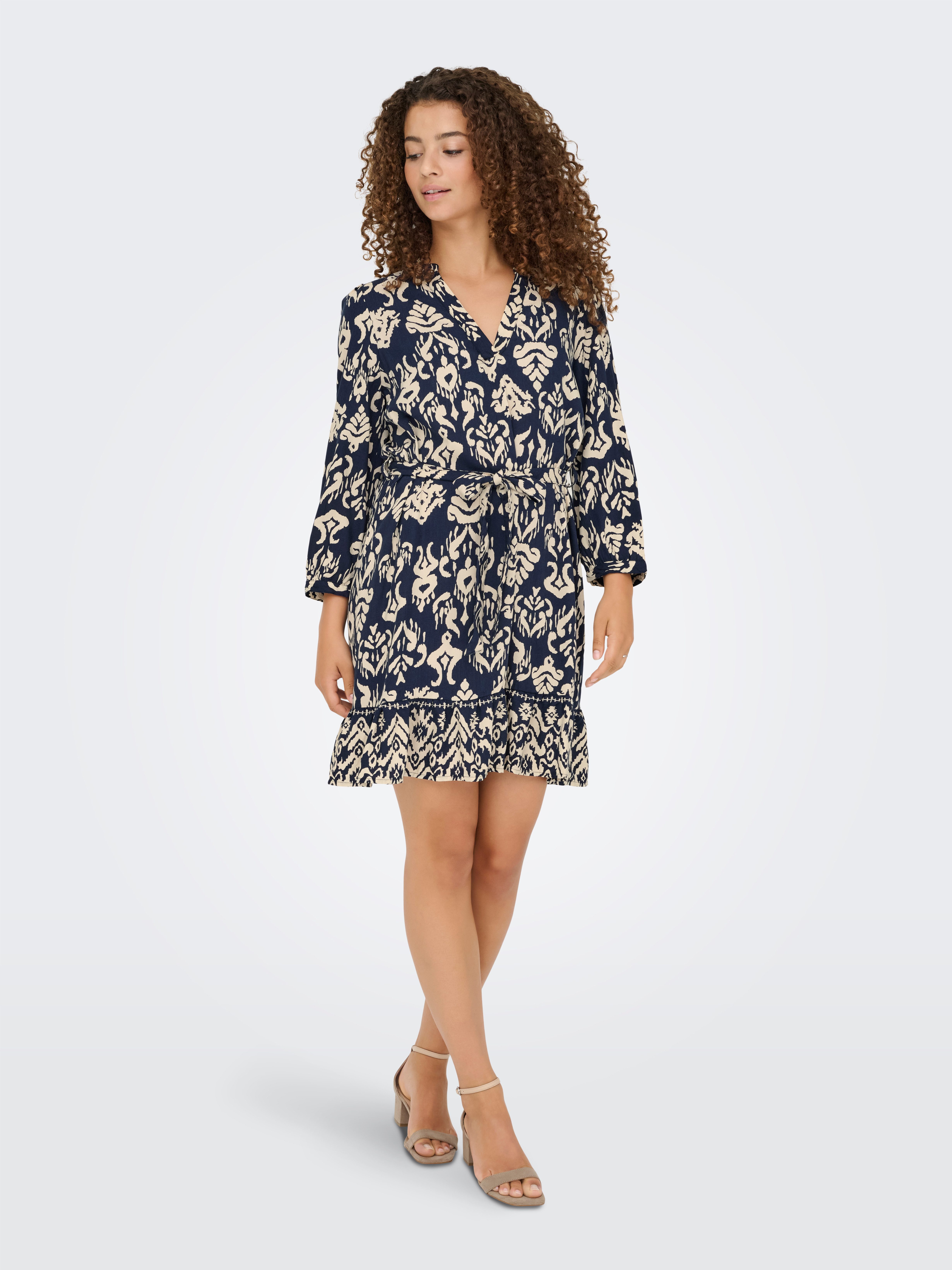 Only Tuniekjurk ONLANTONIA LIFE 3/4 SHORT DRESS WVN