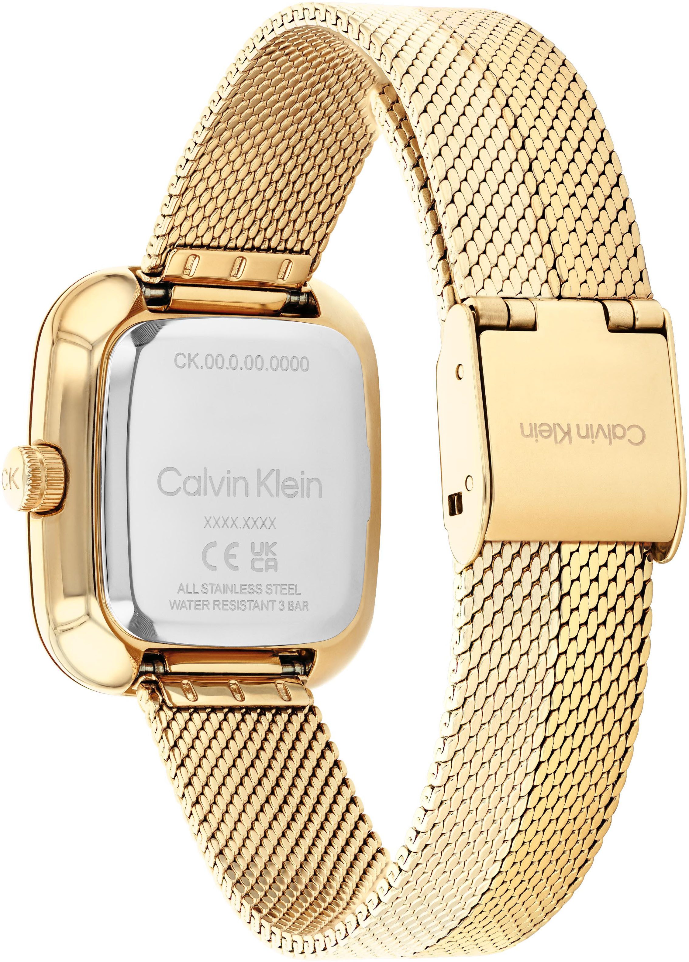 Calvin Klein Kwartshorloge CK Adore Horloge, dameshorloge, stalen band, analoog