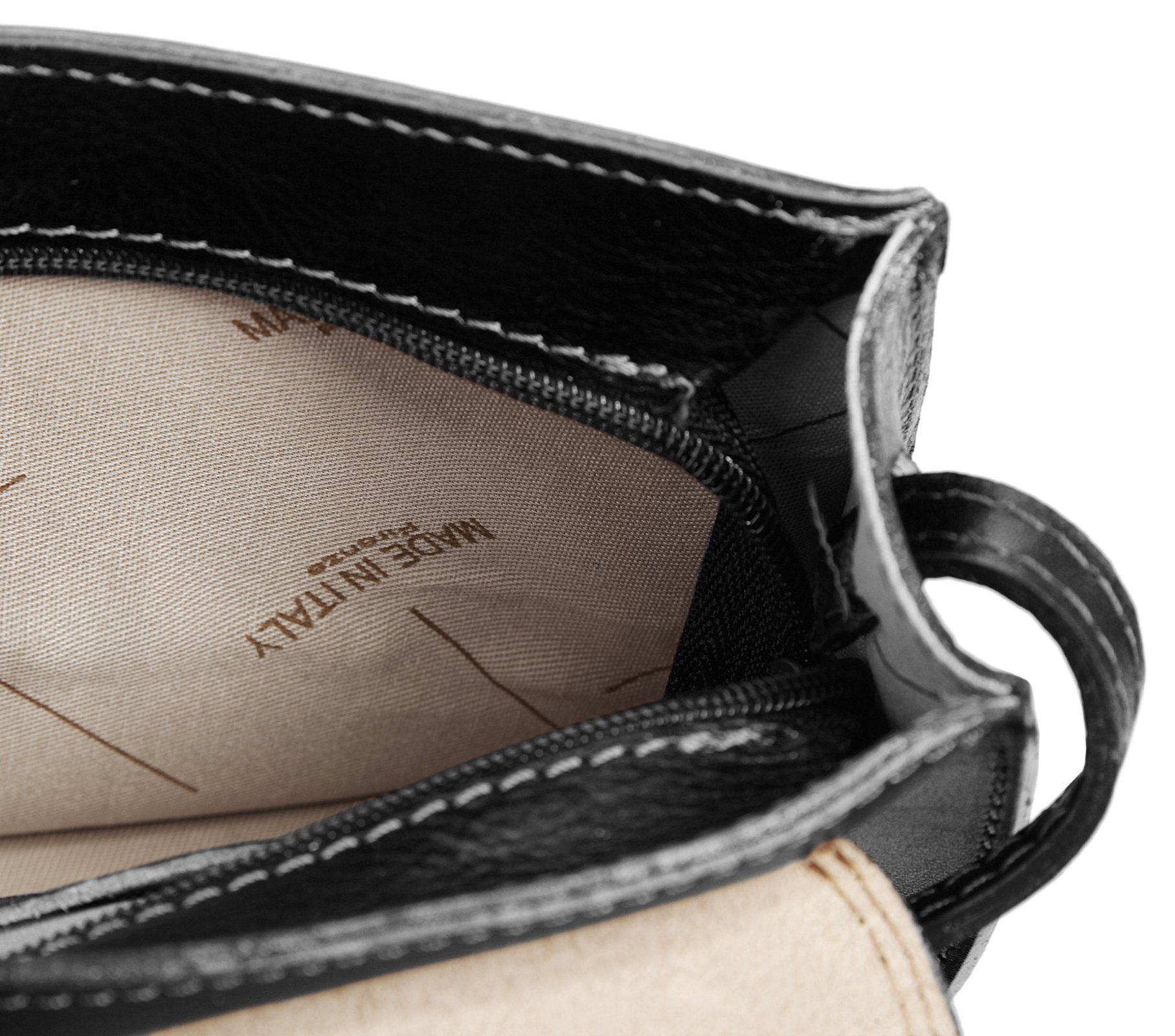 Piké Schoudertas echt leer, made in italy