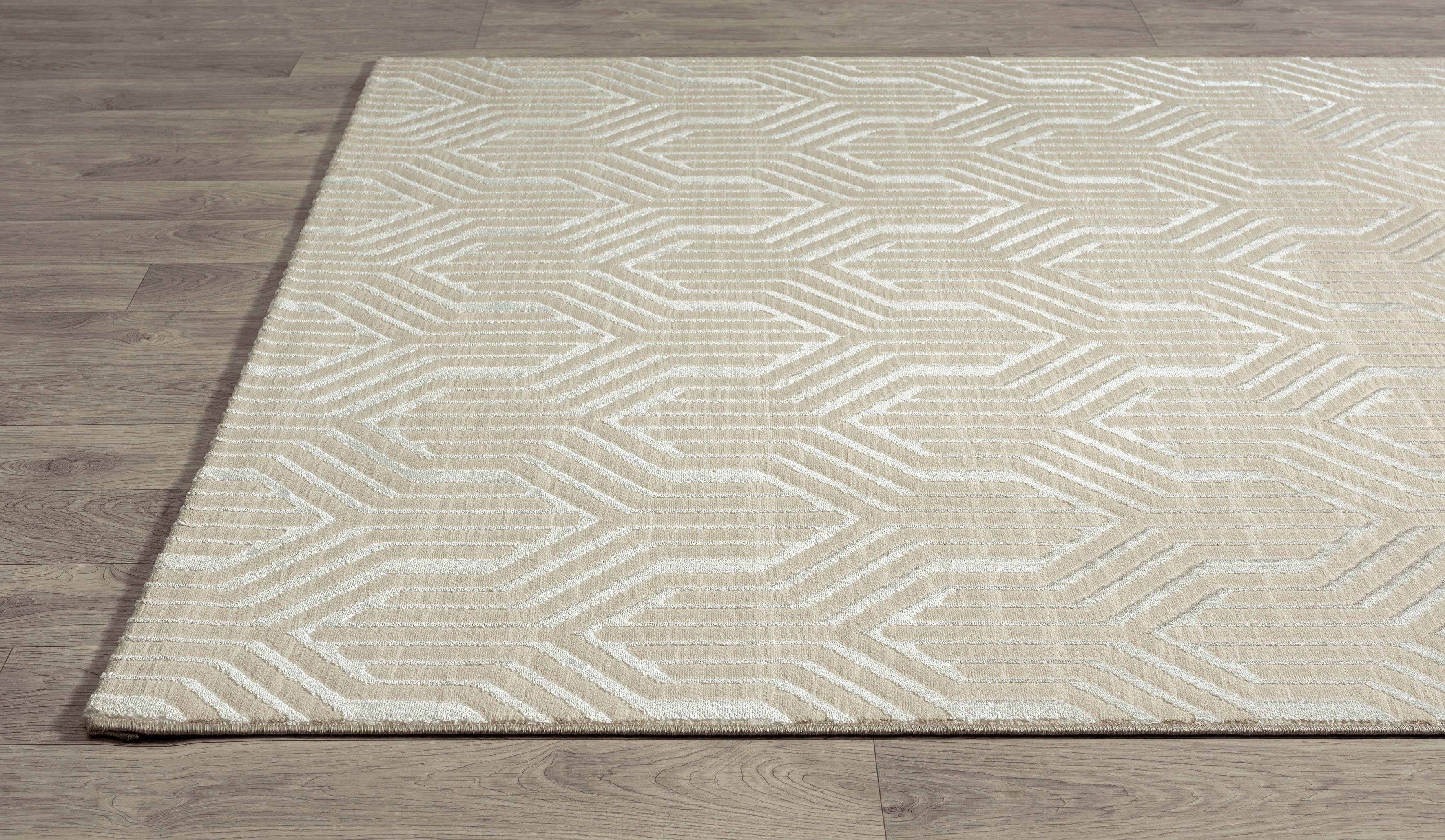 merinos Vloerkleed Creation 50057 elegant, glanzend, kortpolig, onderhoudsvriendelijk, woonkamer