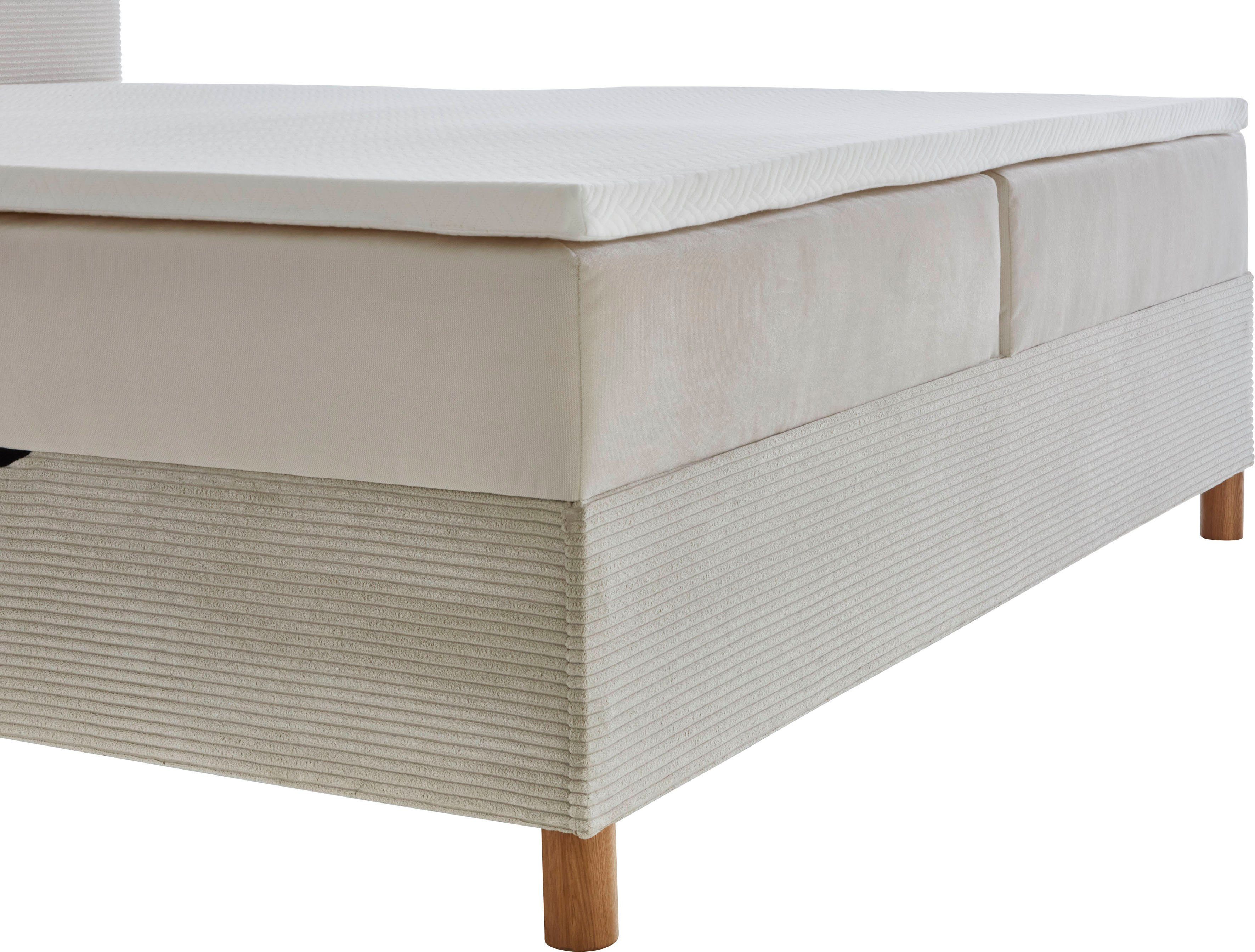 meise.möbel Boxspring Corsica met bedkist en topmatras, bekleding in een stof- en cordmix