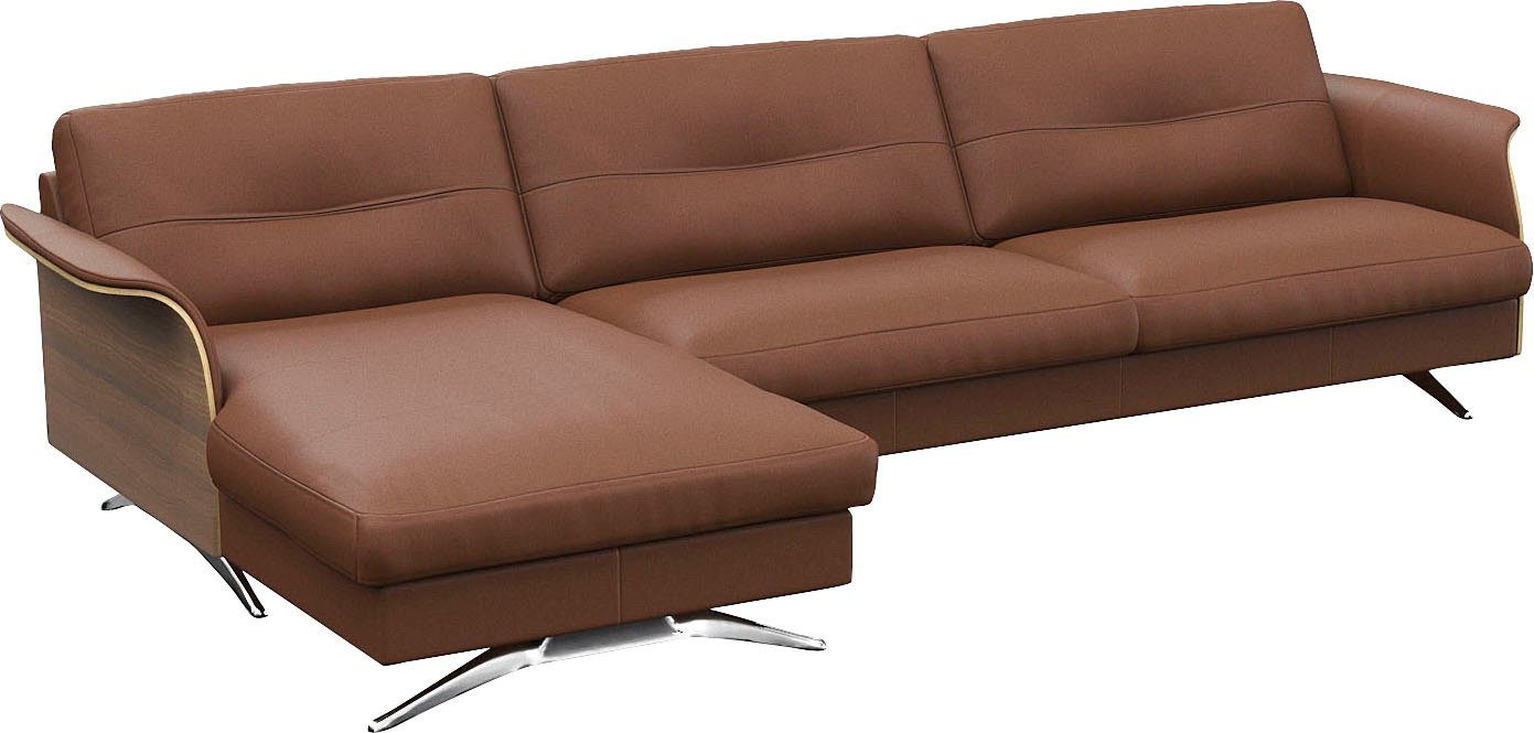 FLEXLUX Hoekbank Glow designbank, comfortabel en comfortabel door hoogwaardige zitconstructie