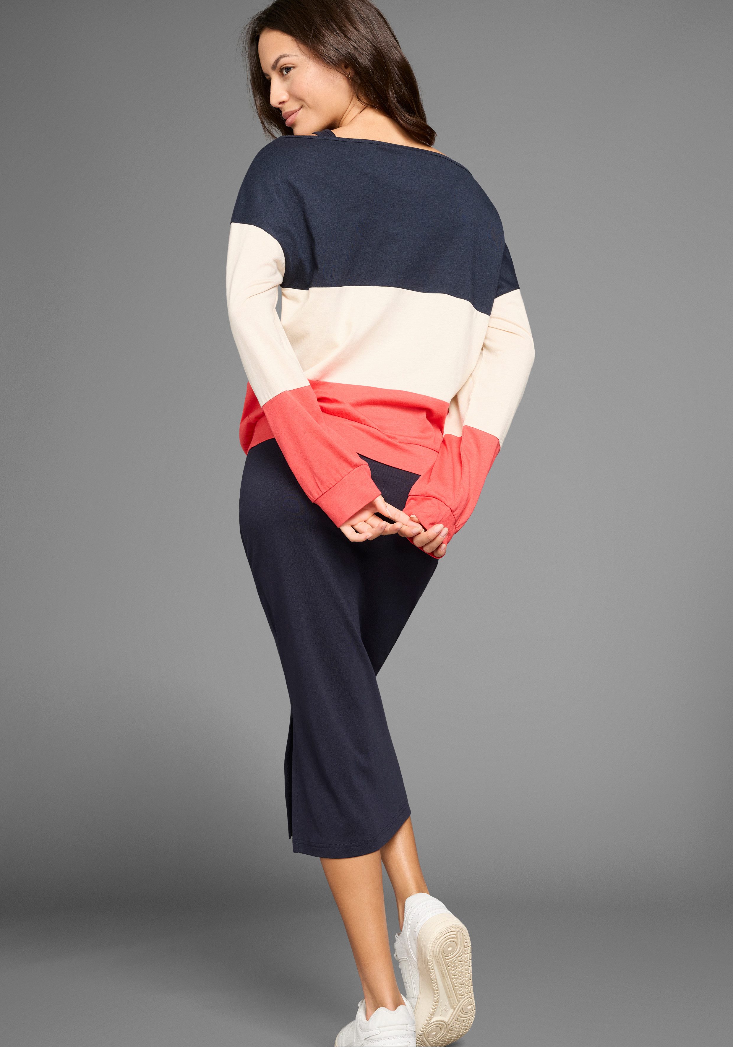 KangaROOS 2-in-1-jurk met streepjes-shirt in lagenlook - nieuwe collectie (set, 2-delig)