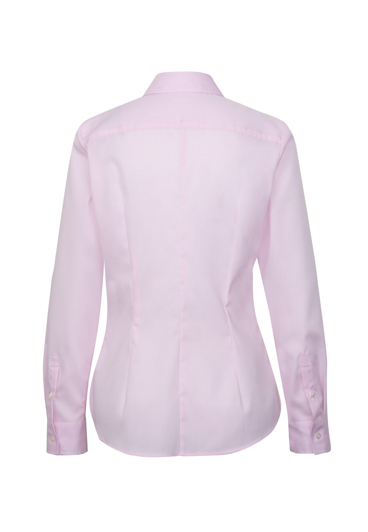 seidensticker Overhemdblouse Zwarte roos Lange mouwen kraag uni