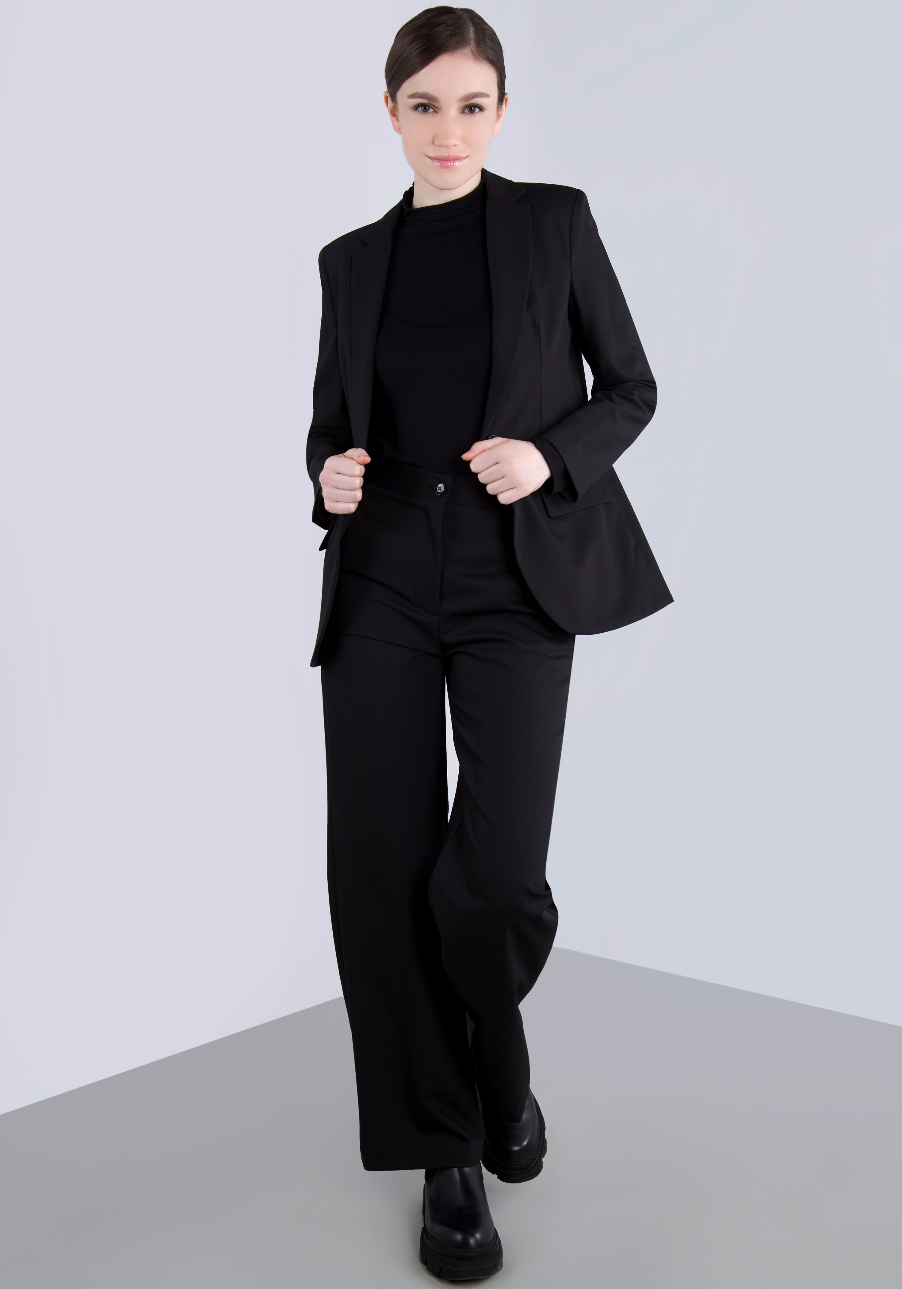 IMPERIAL Stoffen broek , casual wijde broek met elastische tailleband aan de achterkant