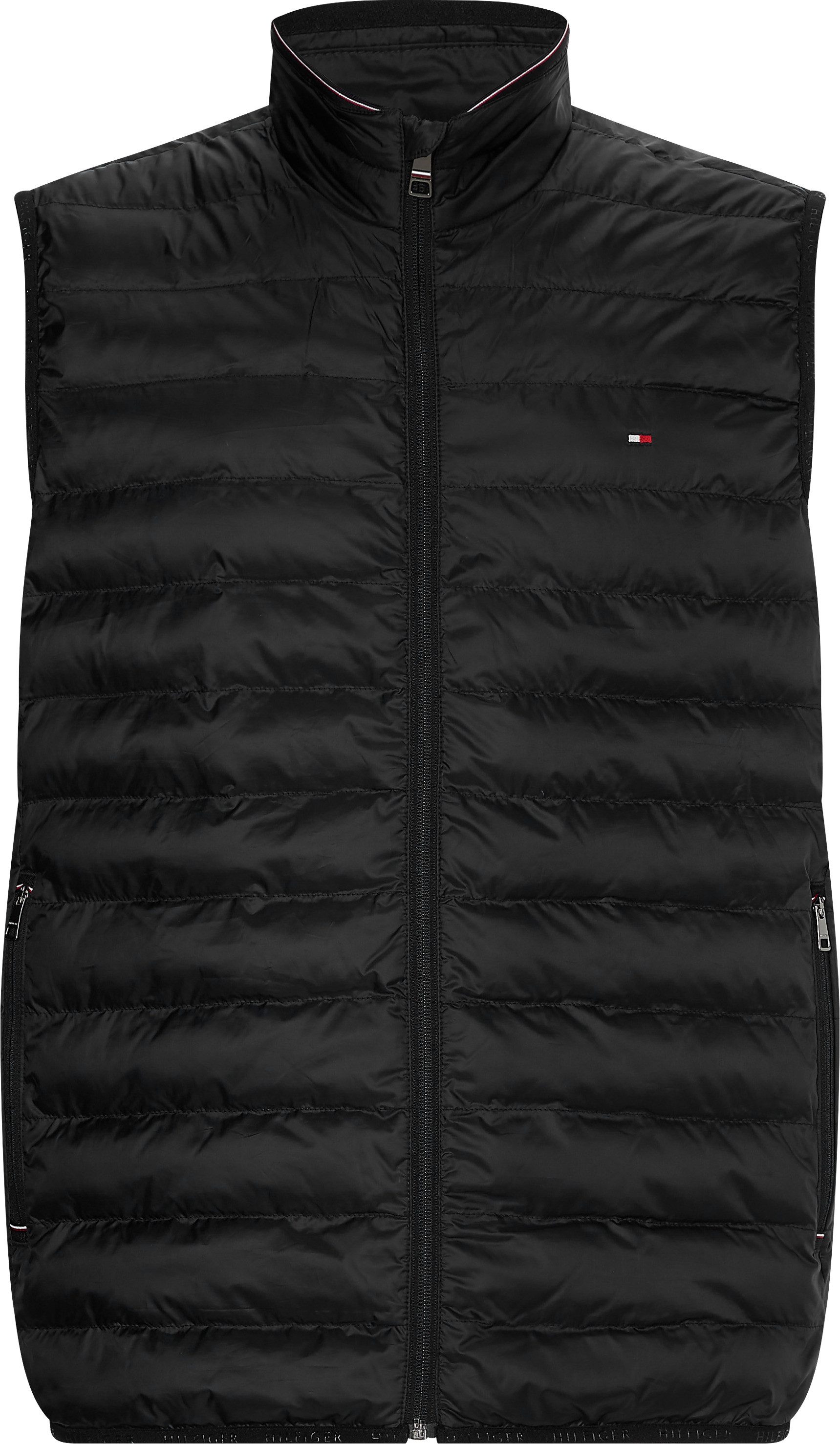 Tommy Hilfiger Bodywarmer BT-PACKABLE RECYCLED VEST-B in grote maten met logo-borduursel op borsthoogte