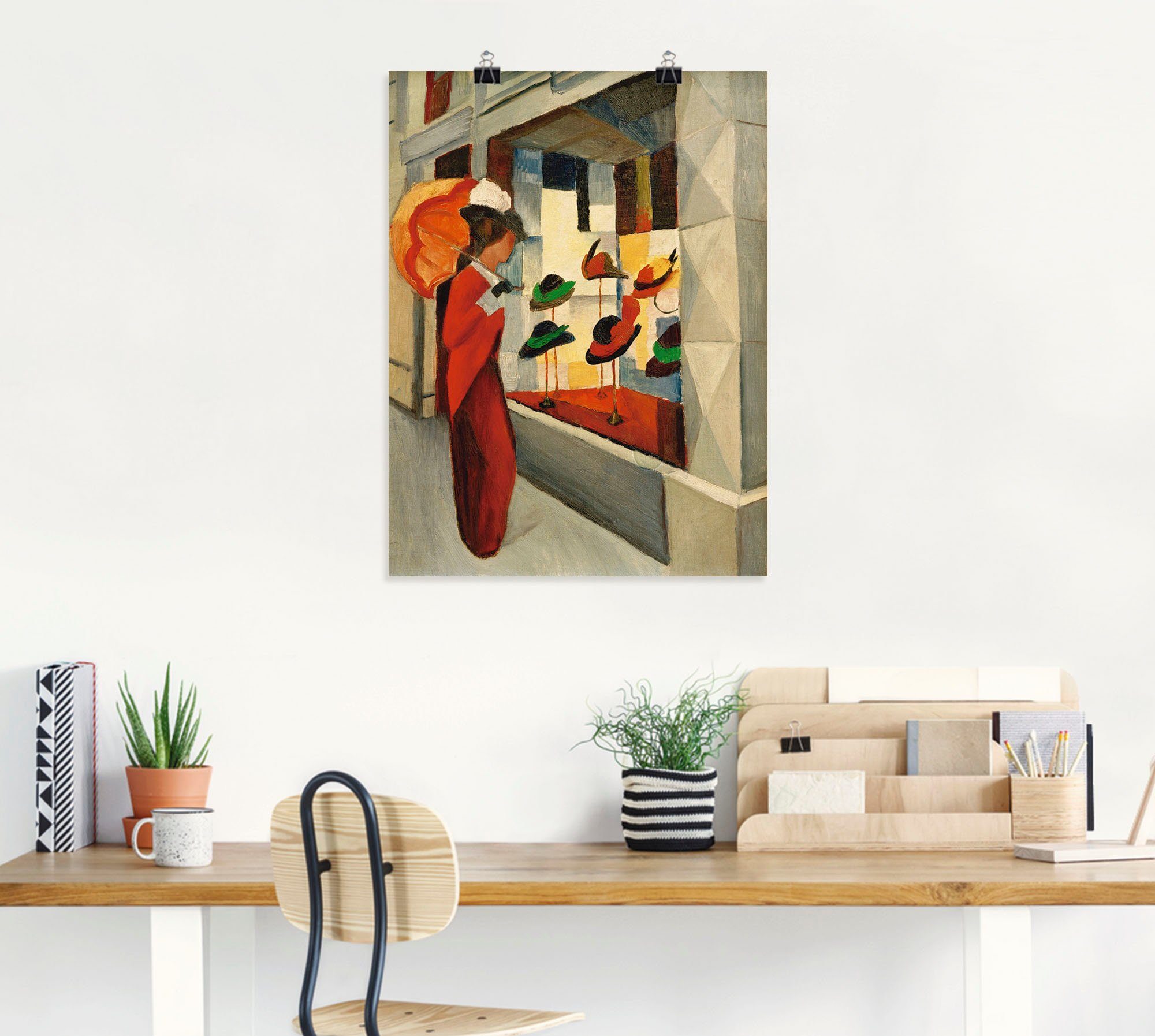 Artland Artprint Hoedenwinkel als artprint op linnen, poster in verschillende formaten maten
