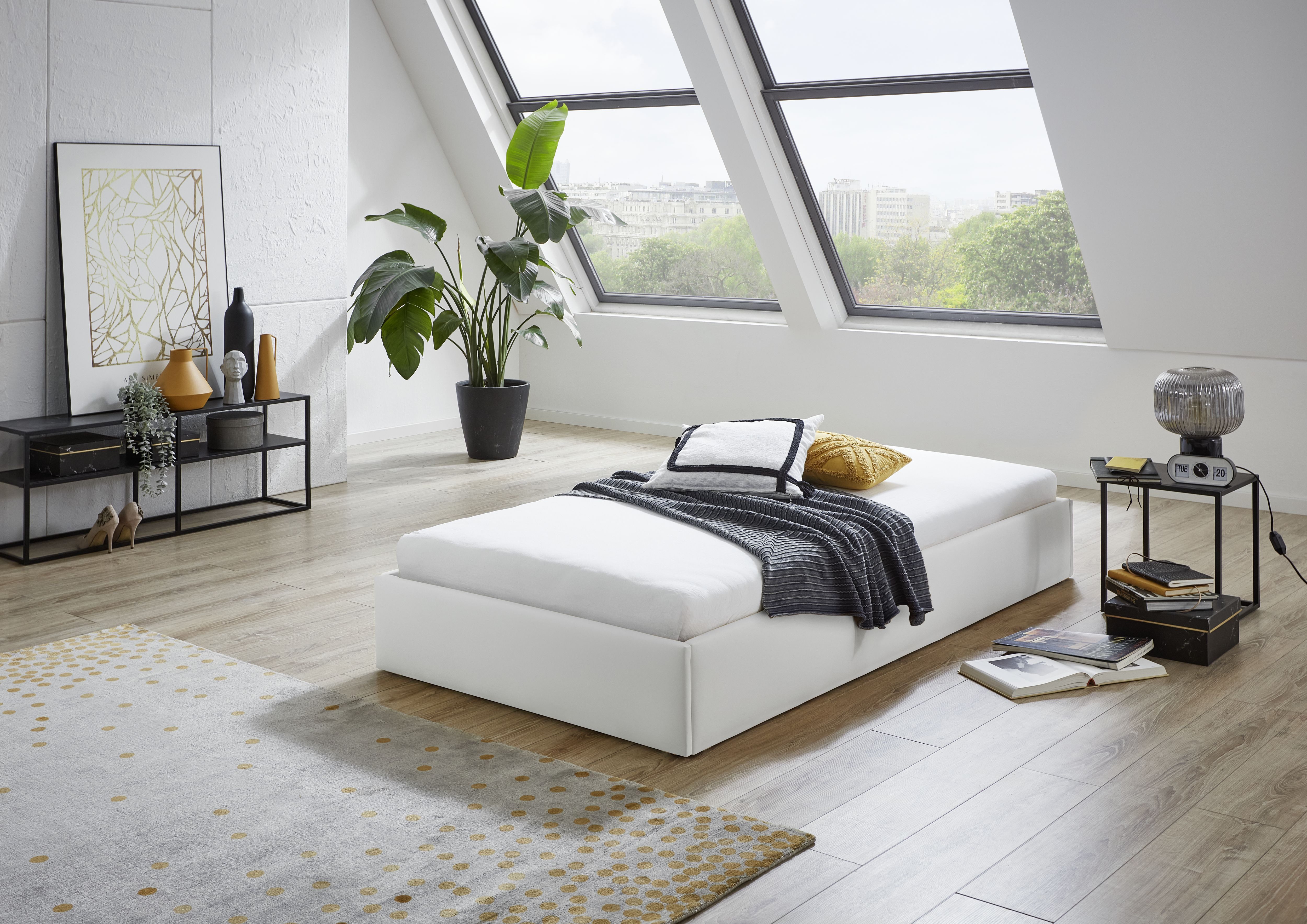 Westfalia Polsterbetten Gestoffeerd bed OSAKA ook verkrijgbaar zonder matras of in h2, h3 en h4 bedden wit