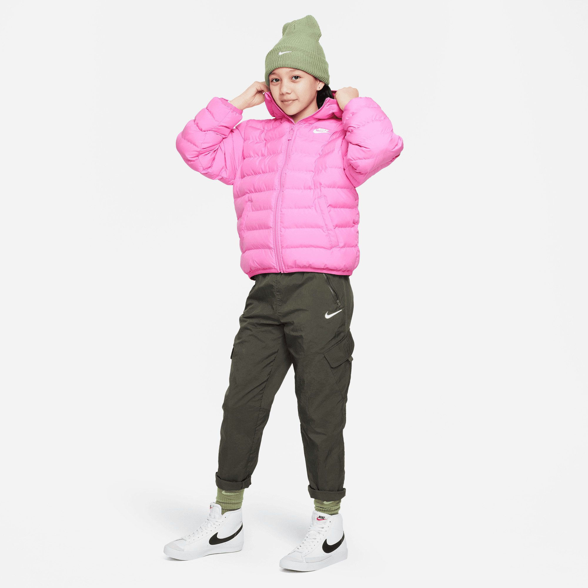Nike Sportswear Gewatteerde jas K NSW LOW SYNFL HD JKT - für Kinder