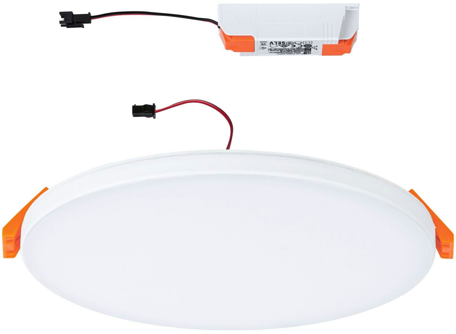 Paulmann Ledinbouwlamp VariFit LED Inbouwpaneel Veluna Edge IP44 rond 160mm 1100lm 4000K Wit (1 stuk)