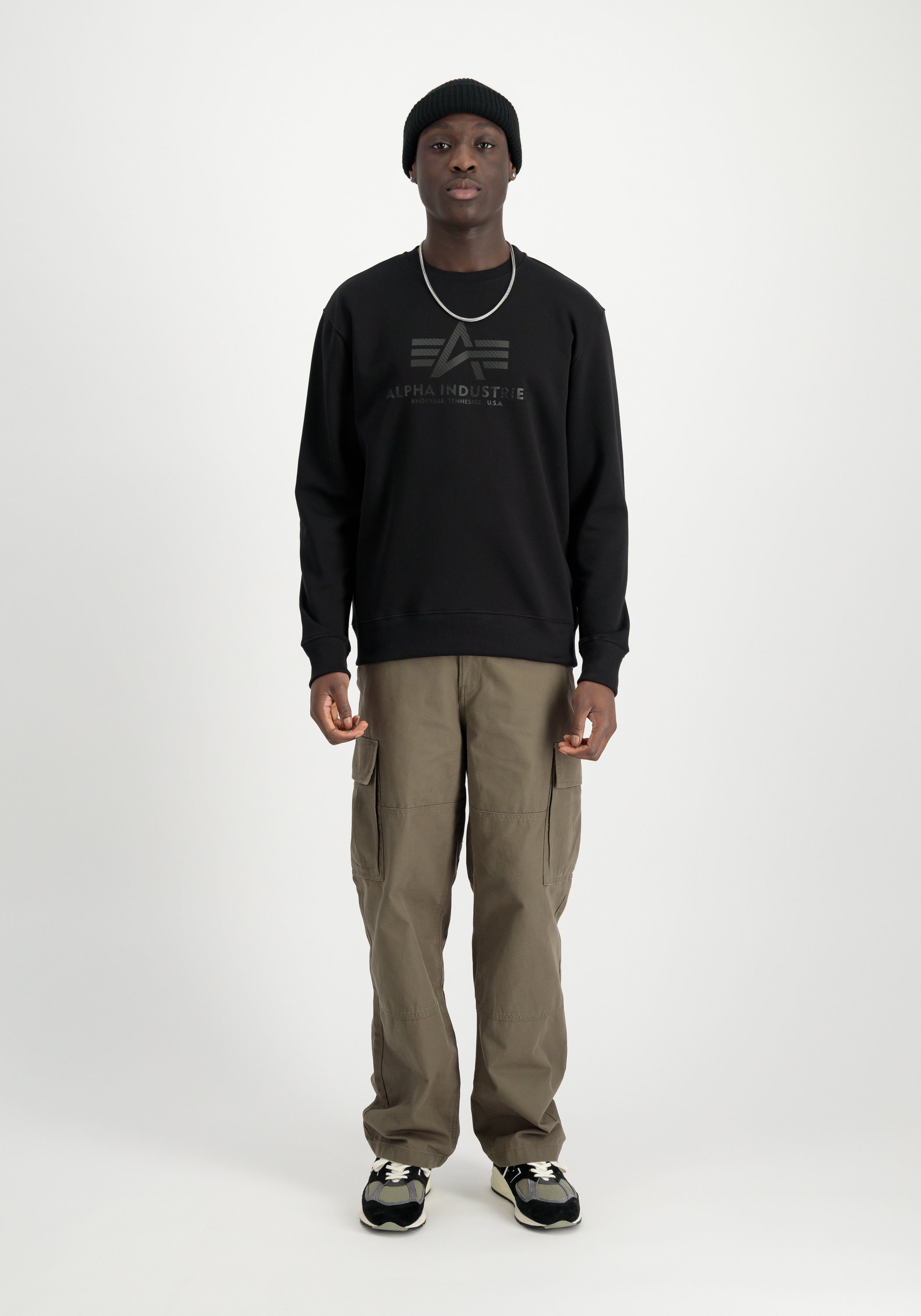 Alpha Industries Sweater Alpha Industries Men - Sweatshirts Basic Sweatshirt Carbon