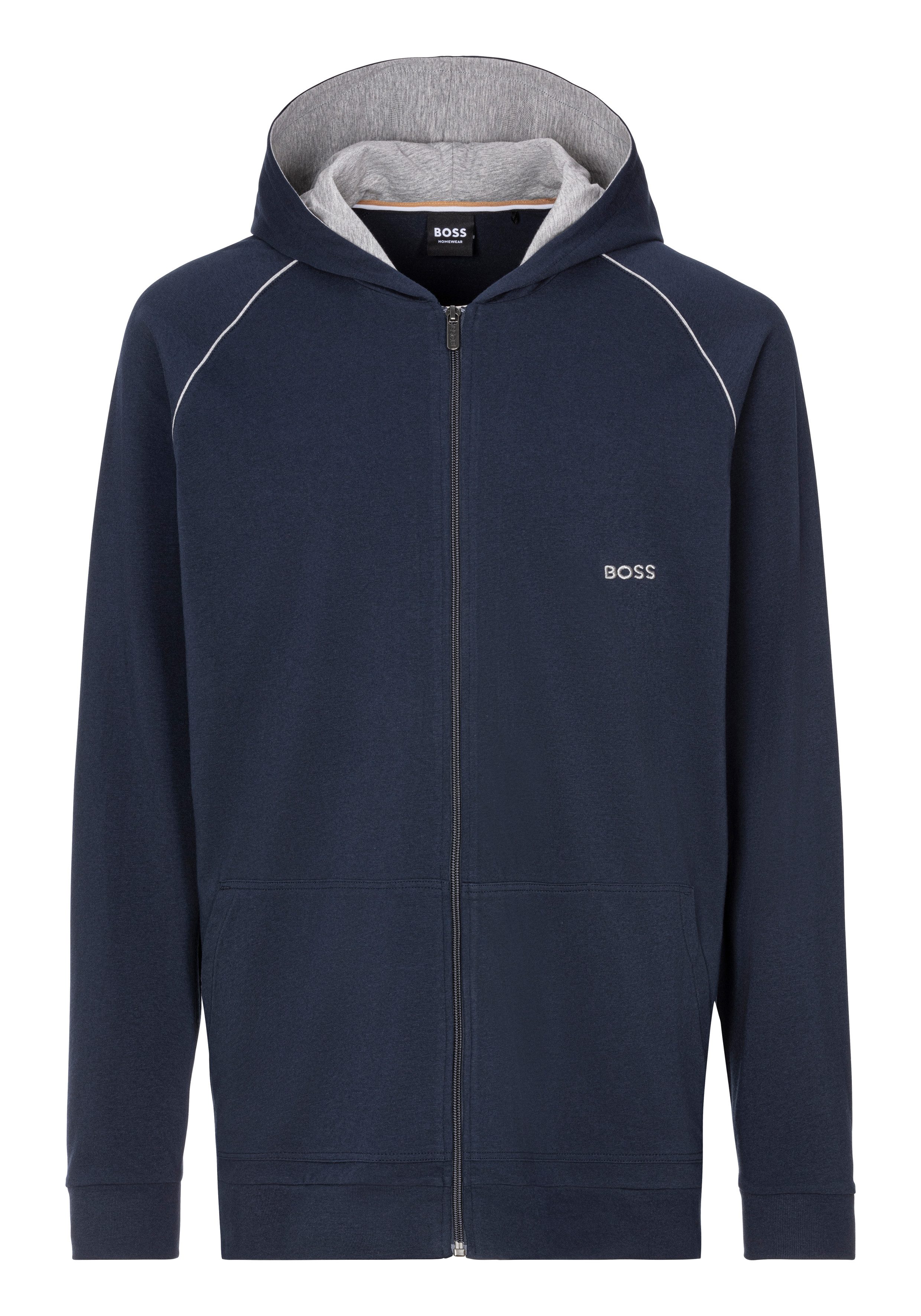 BOSS Sweatvest B-Mix&Match J met contrastnaad op de mouw