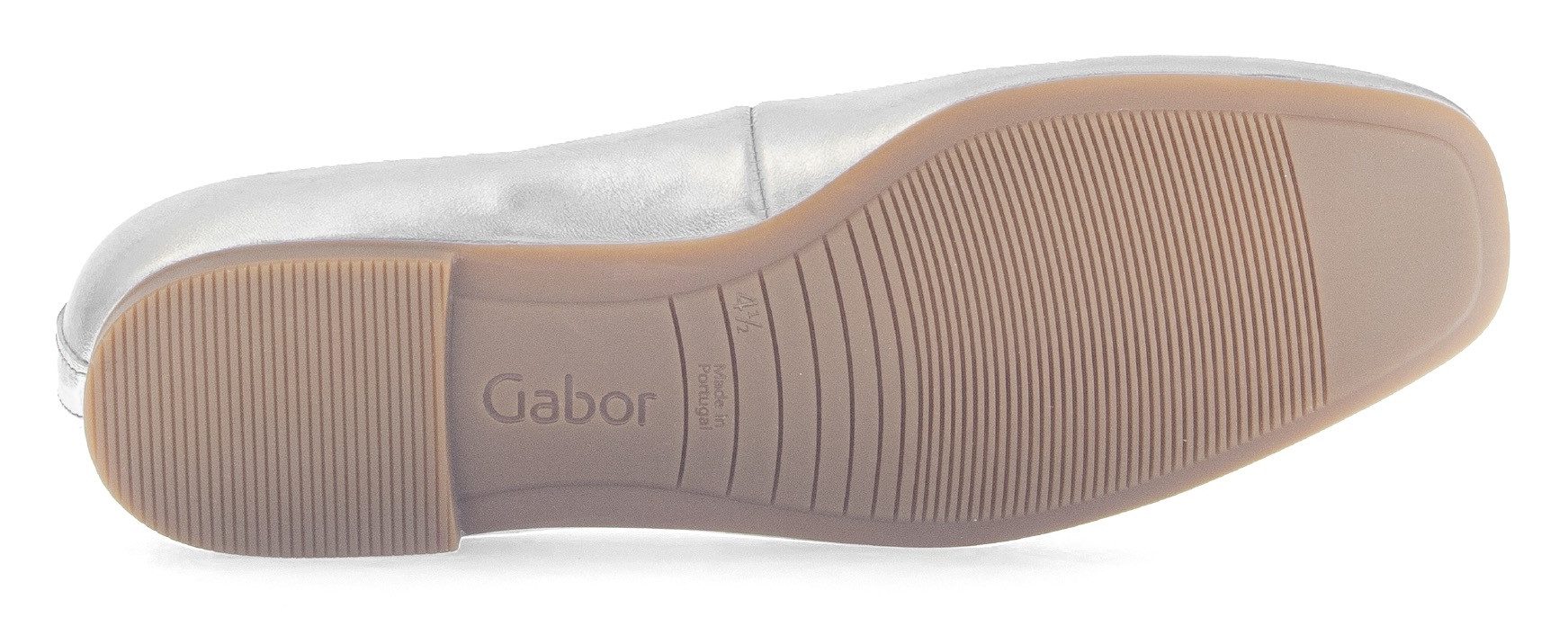 Gabor Ballerina's , blokhak, business schoen, flats, comfortabele schoen in vierkante vorm