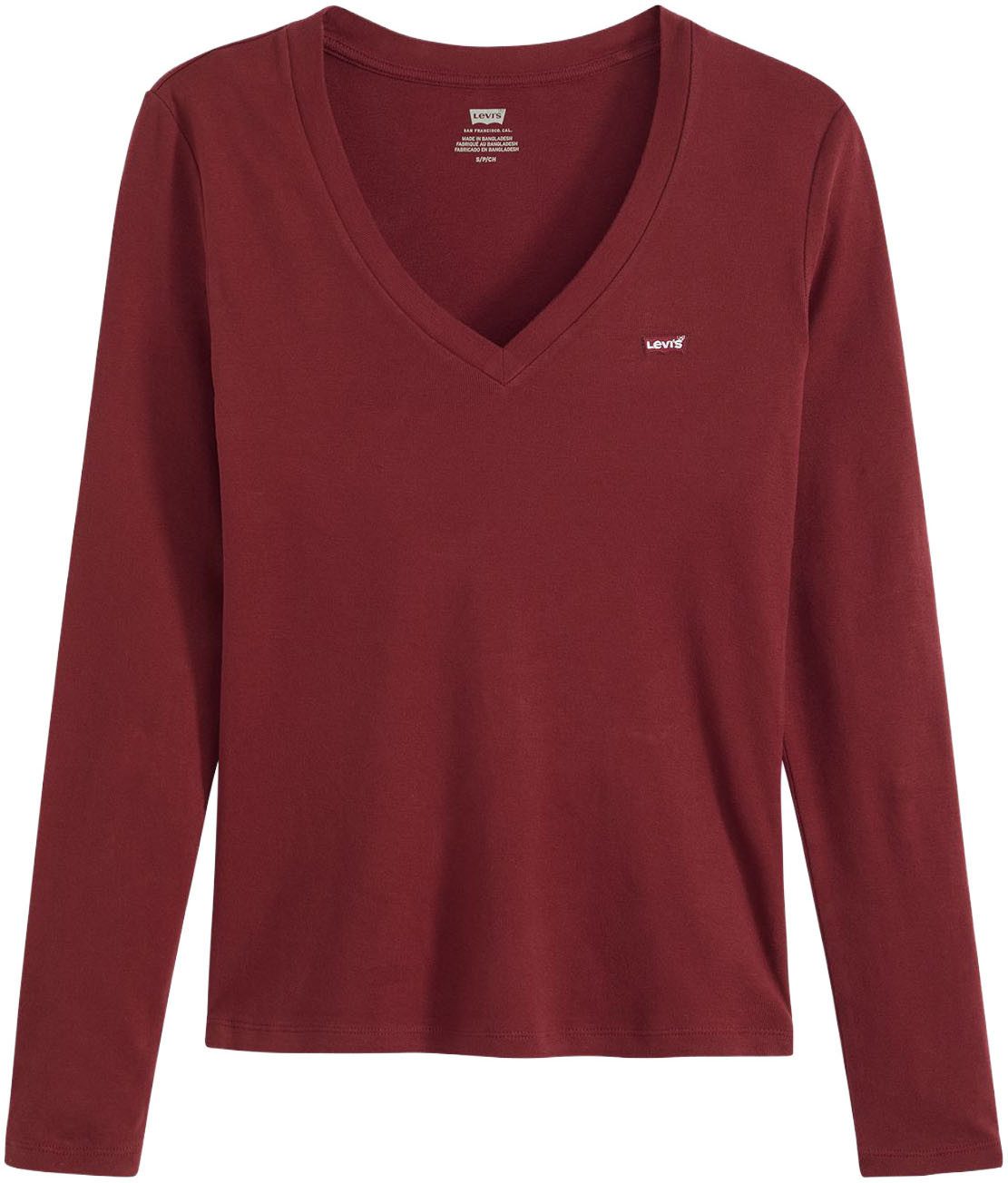 Levi's® Shirt met lange mouwen ESSENTIAL HM LS VNECK