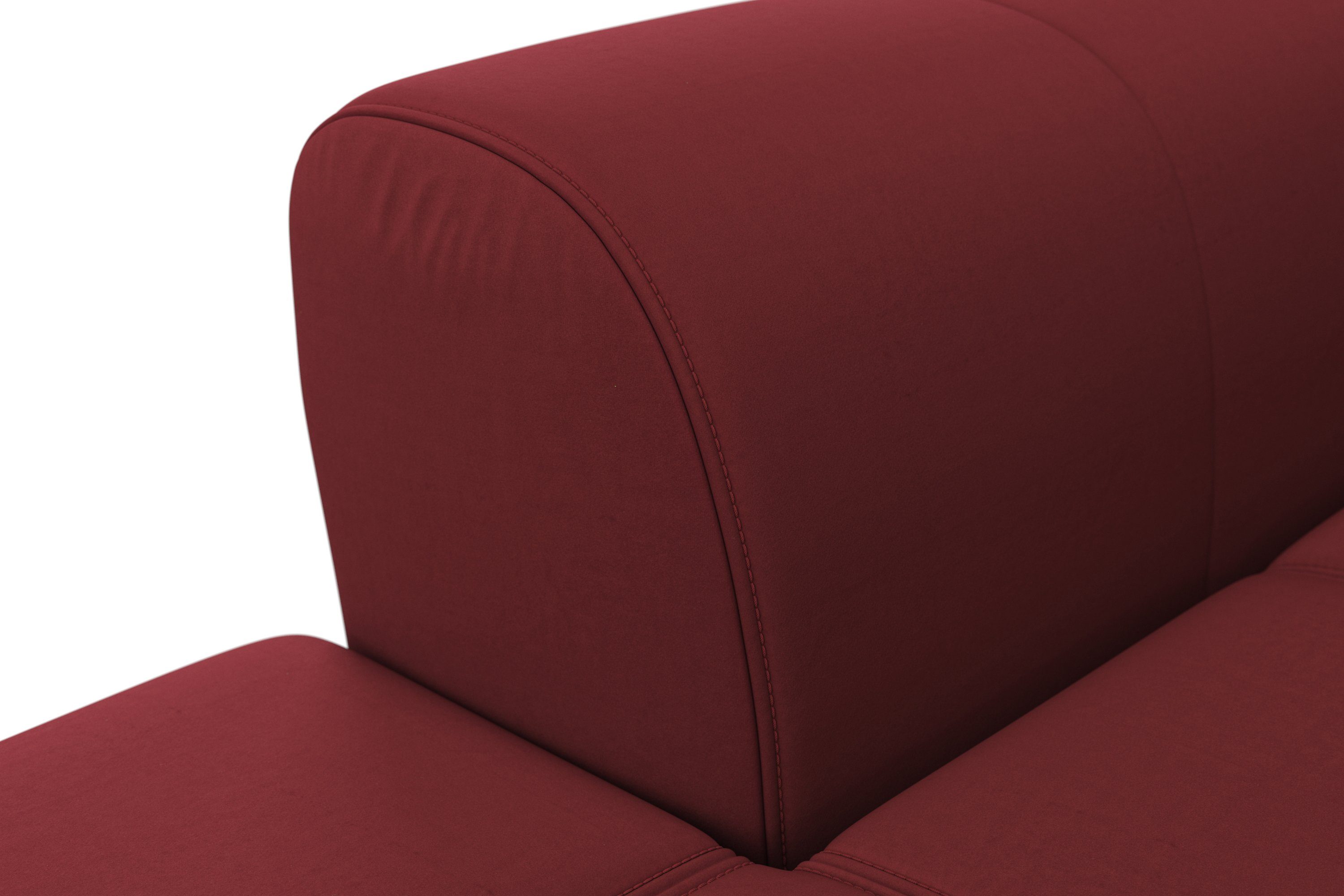 sit&more Hoekbank Bendigo L-vorm inclusief zitdiepteverstelling, bodemvrijheid 15 cm, in 2 pootkleuren