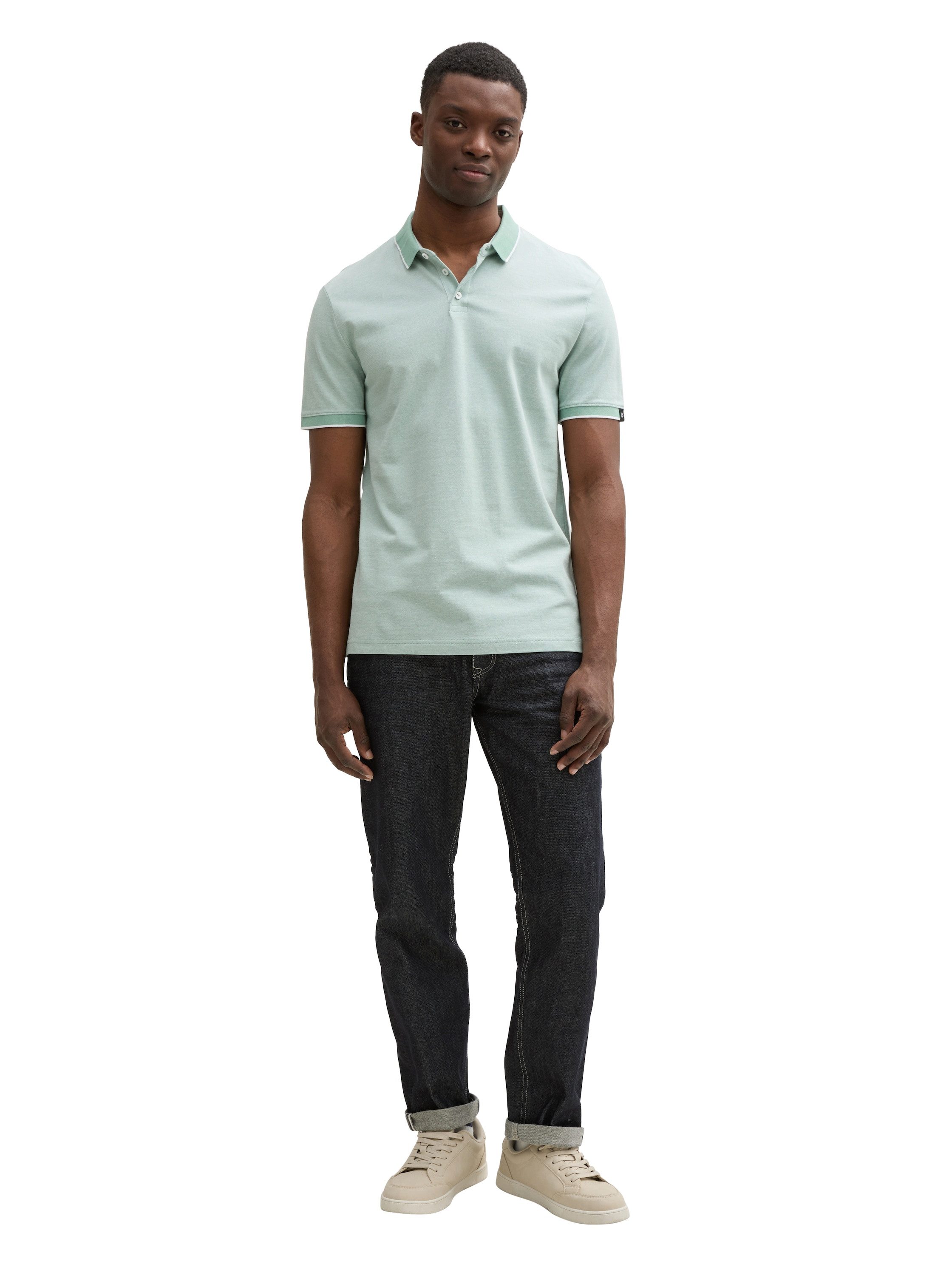 Tom Tailor Denim Poloshirt met contrastdetails