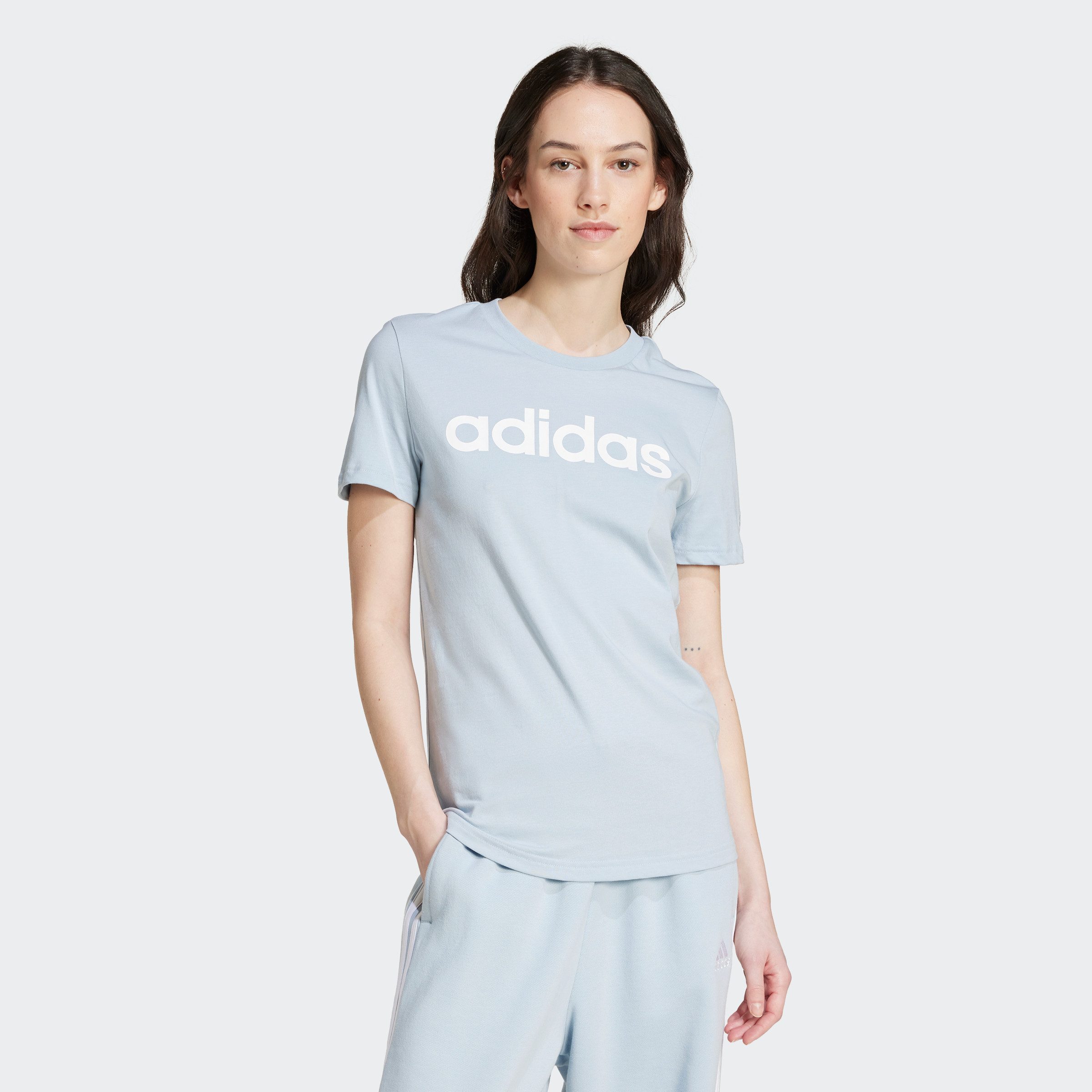 Adidas T-shirt Korte Mouw Essentials Slim Logo T-Shirt